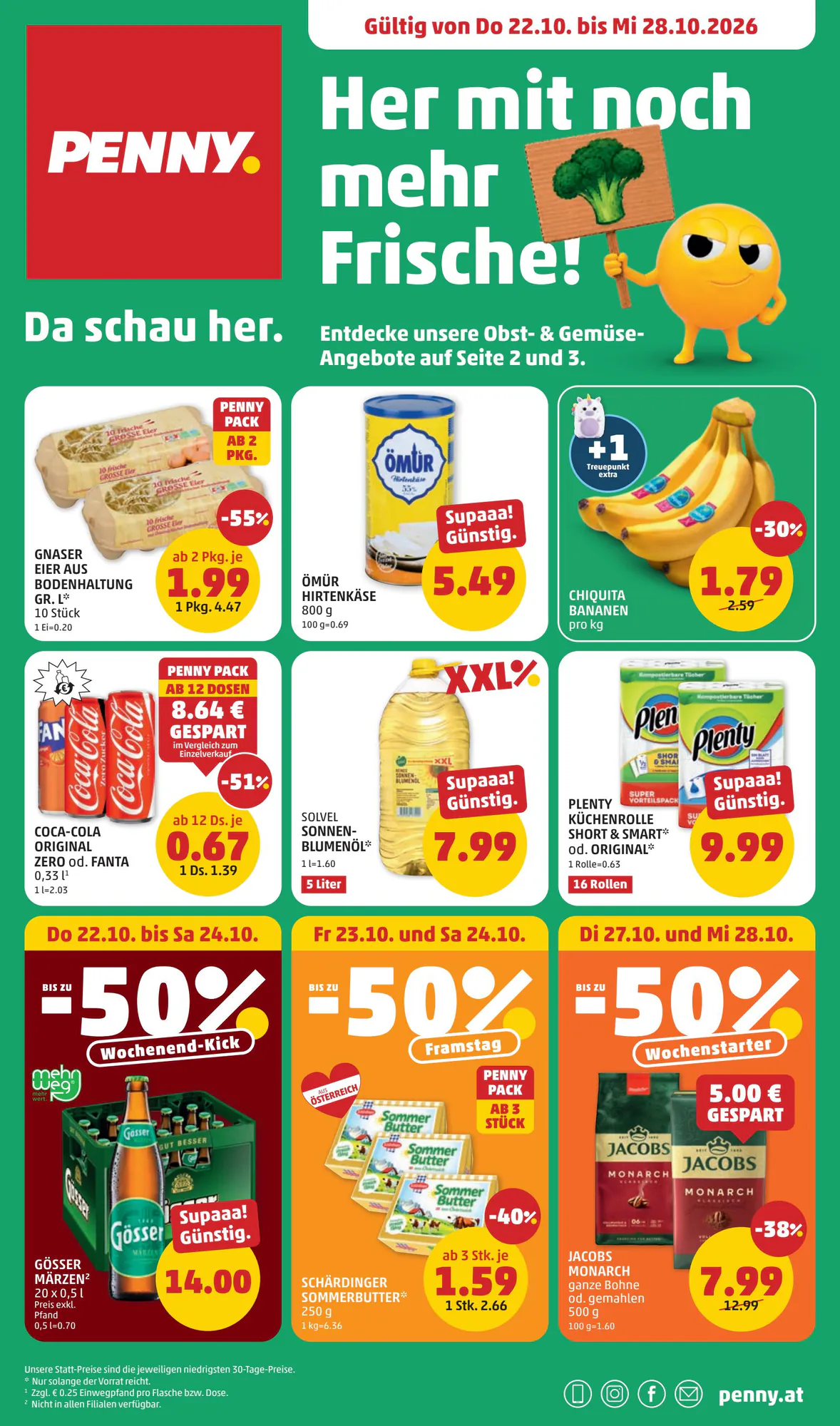 PENNY Flugblatt (ab 22.10.2026) - Angebote und Prospekt - Seite 1