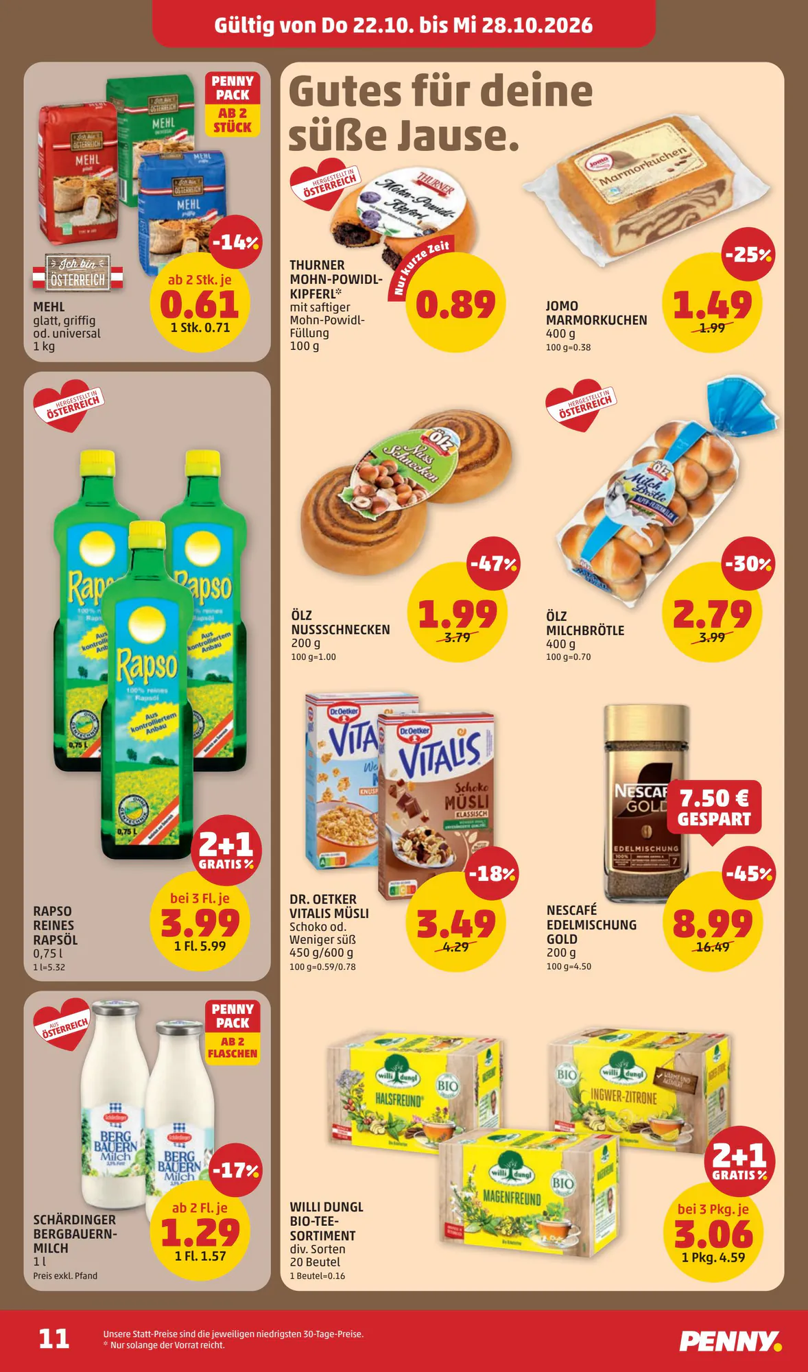 PENNY Flugblatt (ab 22.10.2026) - Angebote und Prospekt - Seite 11
