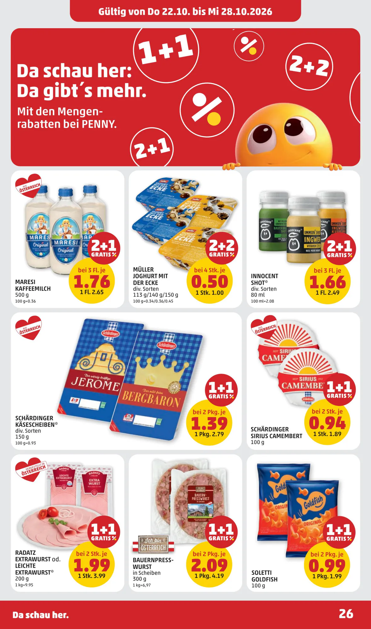 PENNY Flugblatt (ab 22.10.2026) - Angebote und Prospekt - Seite 26