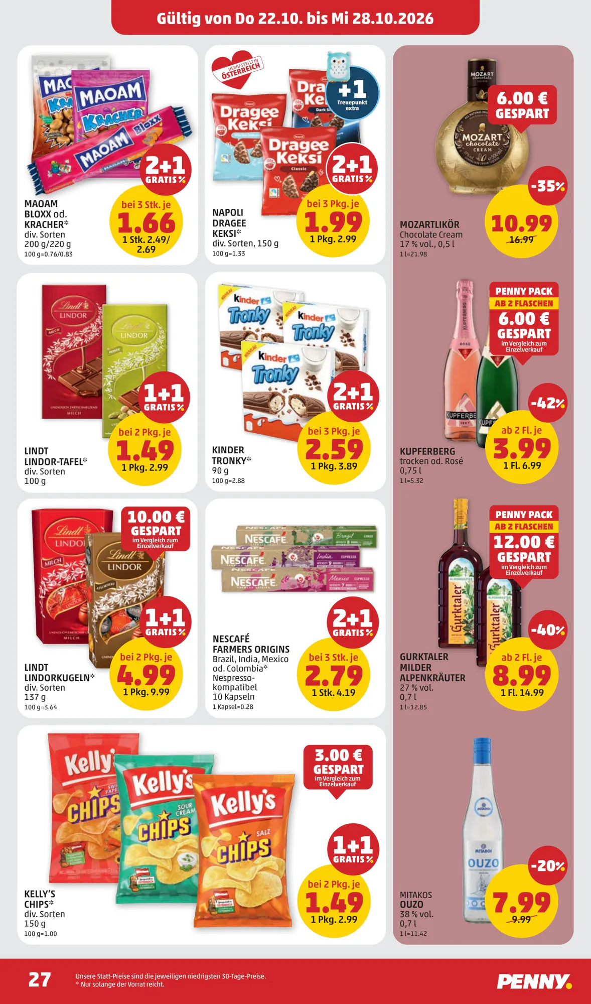 PENNY Flugblatt (ab 22.10.2026) - Angebote und Prospekt - Seite 27