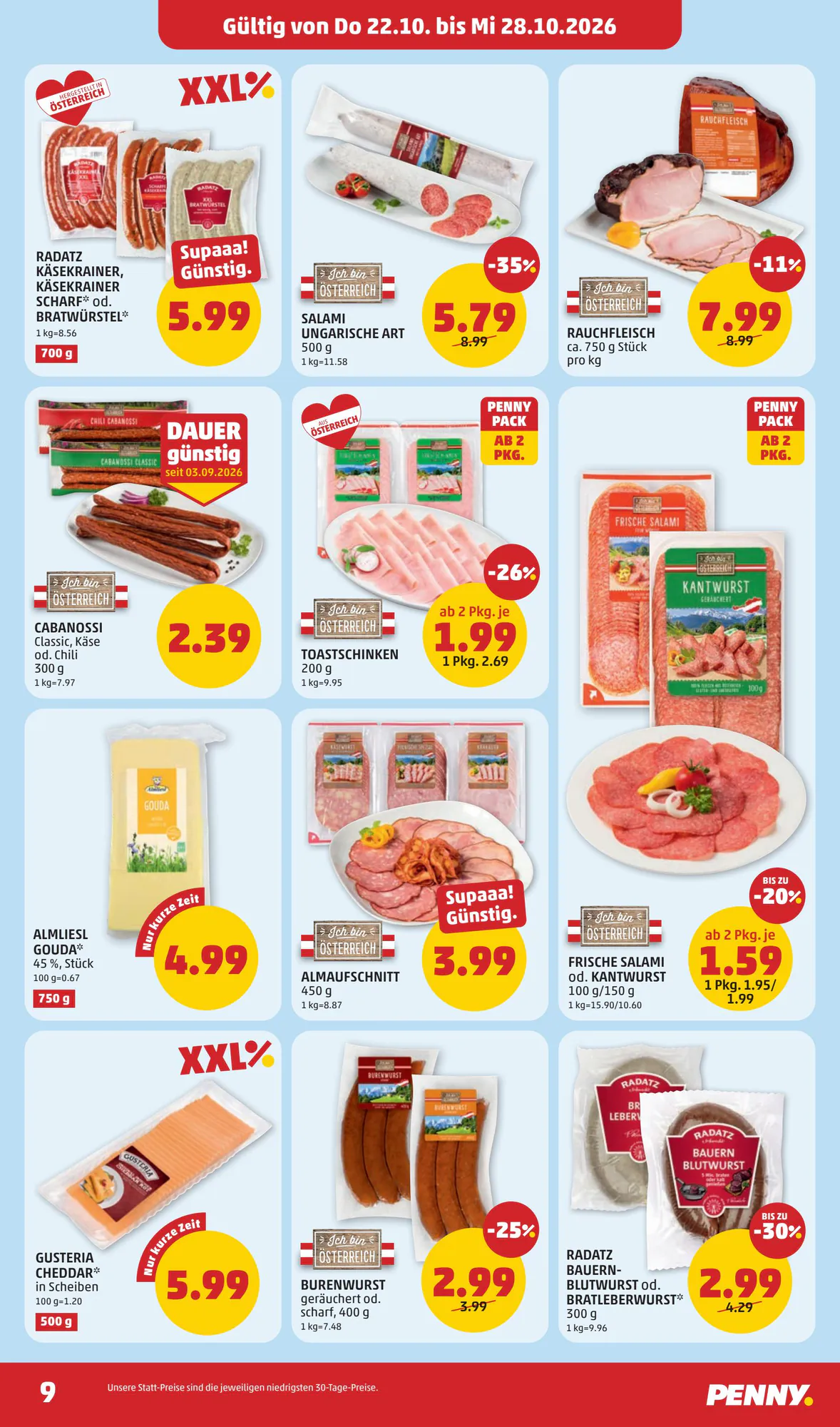 PENNY Flugblatt (ab 22.10.2026) - Angebote und Prospekt - Seite 9