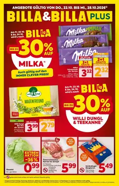 Billa Flugblatt (ab 22.10.2026) - Angebote und Prospekt