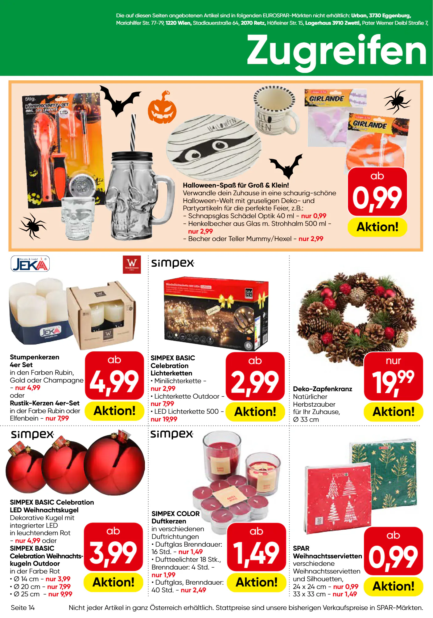 Eurospar Flugblatt (ab 22.10.2026) - Angebote und Prospekt - Seite 14