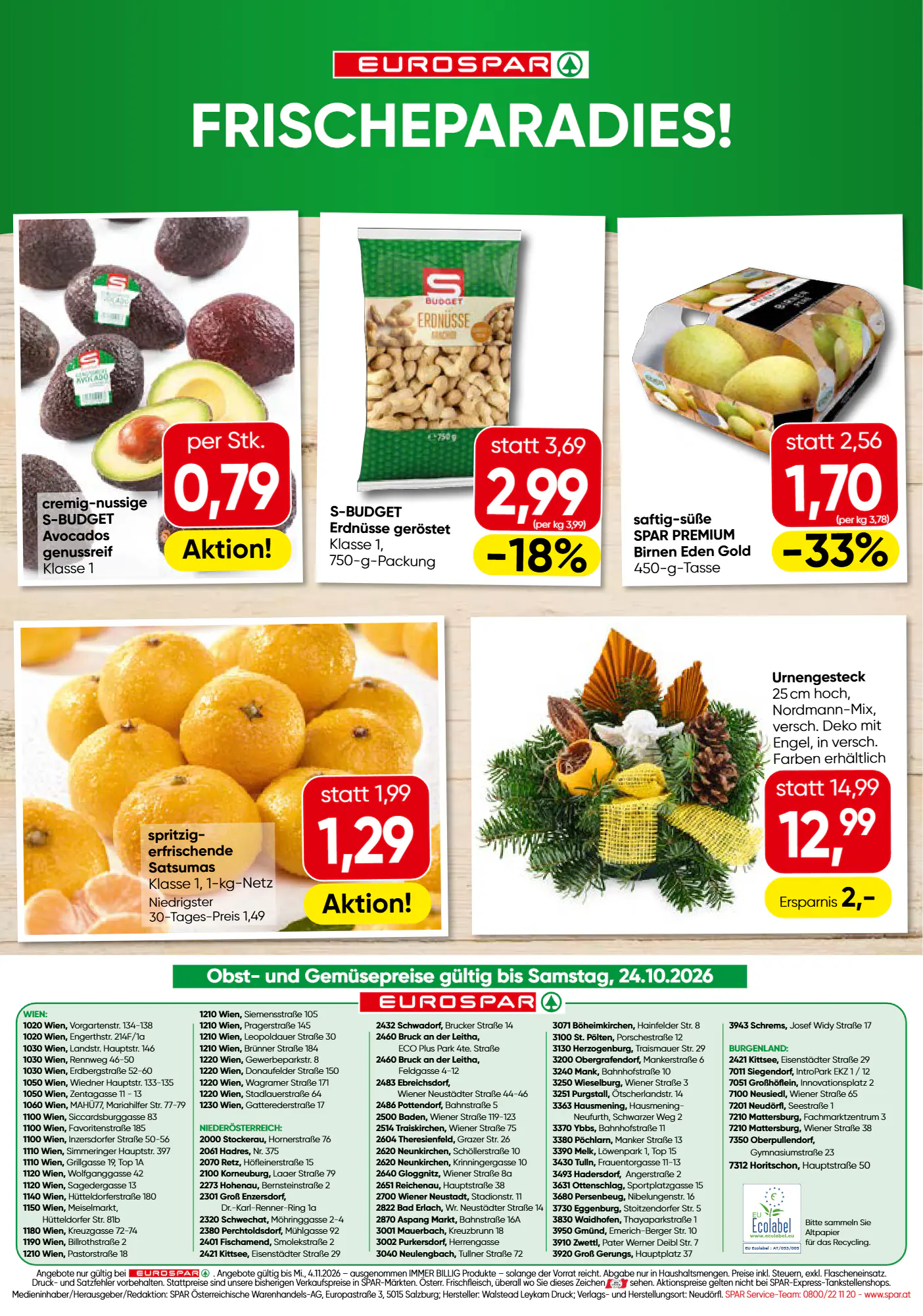 Eurospar Flugblatt (ab 22.10.2026) - Angebote und Prospekt - Seite 16
