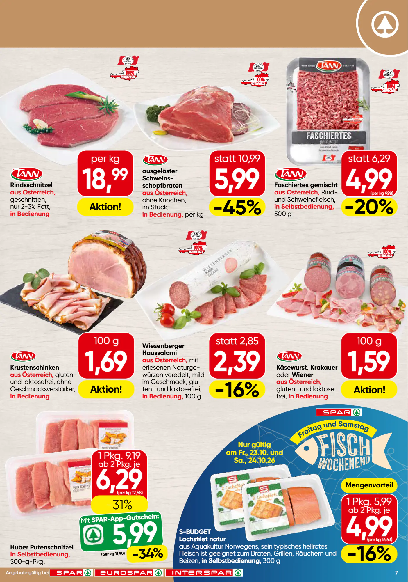 Spar Flugblatt (ab 22.10.2026) - Angebote und Prospekt - Seite 7