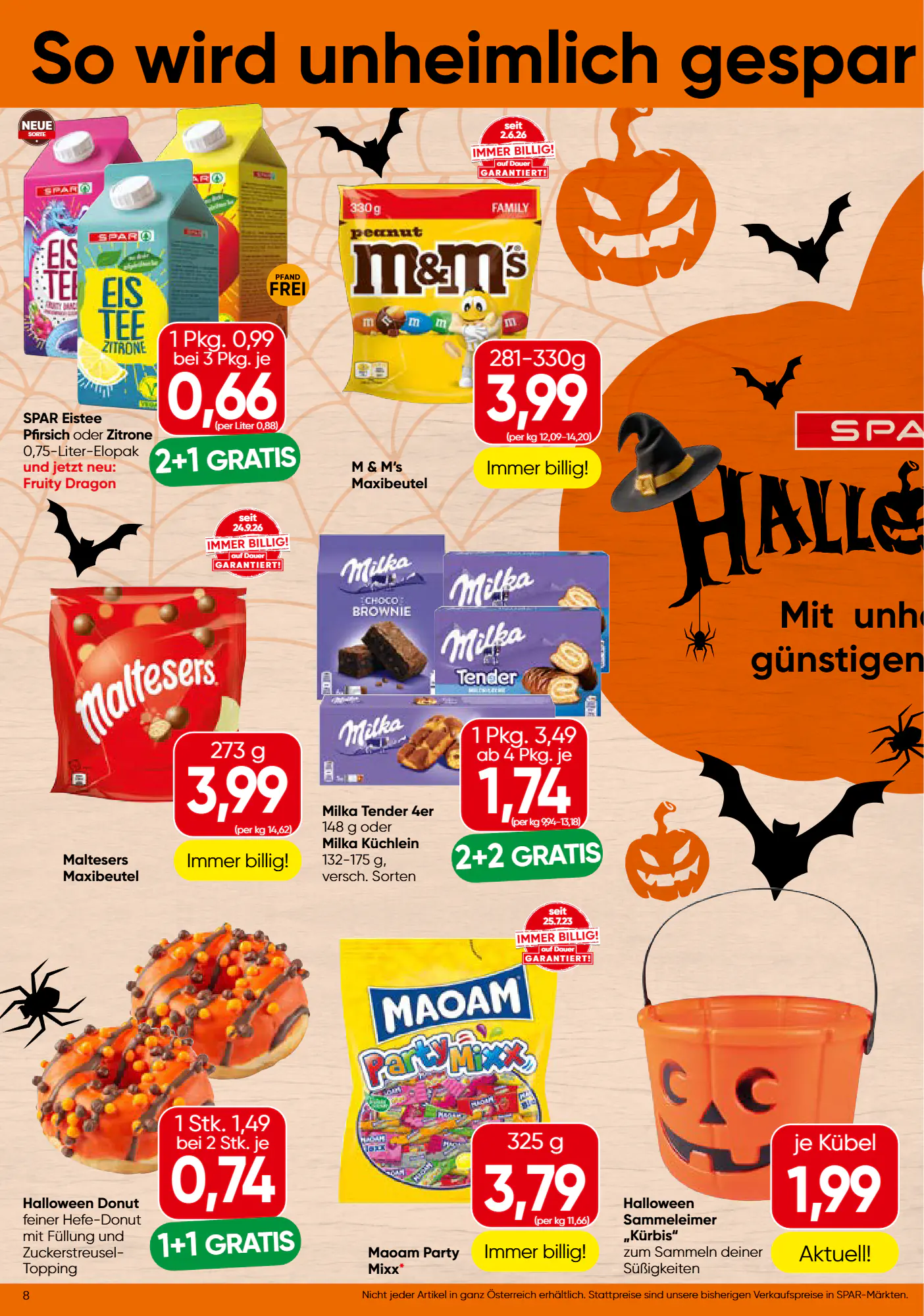 Spar Flugblatt (ab 22.10.2026) - Angebote und Prospekt - Seite 8