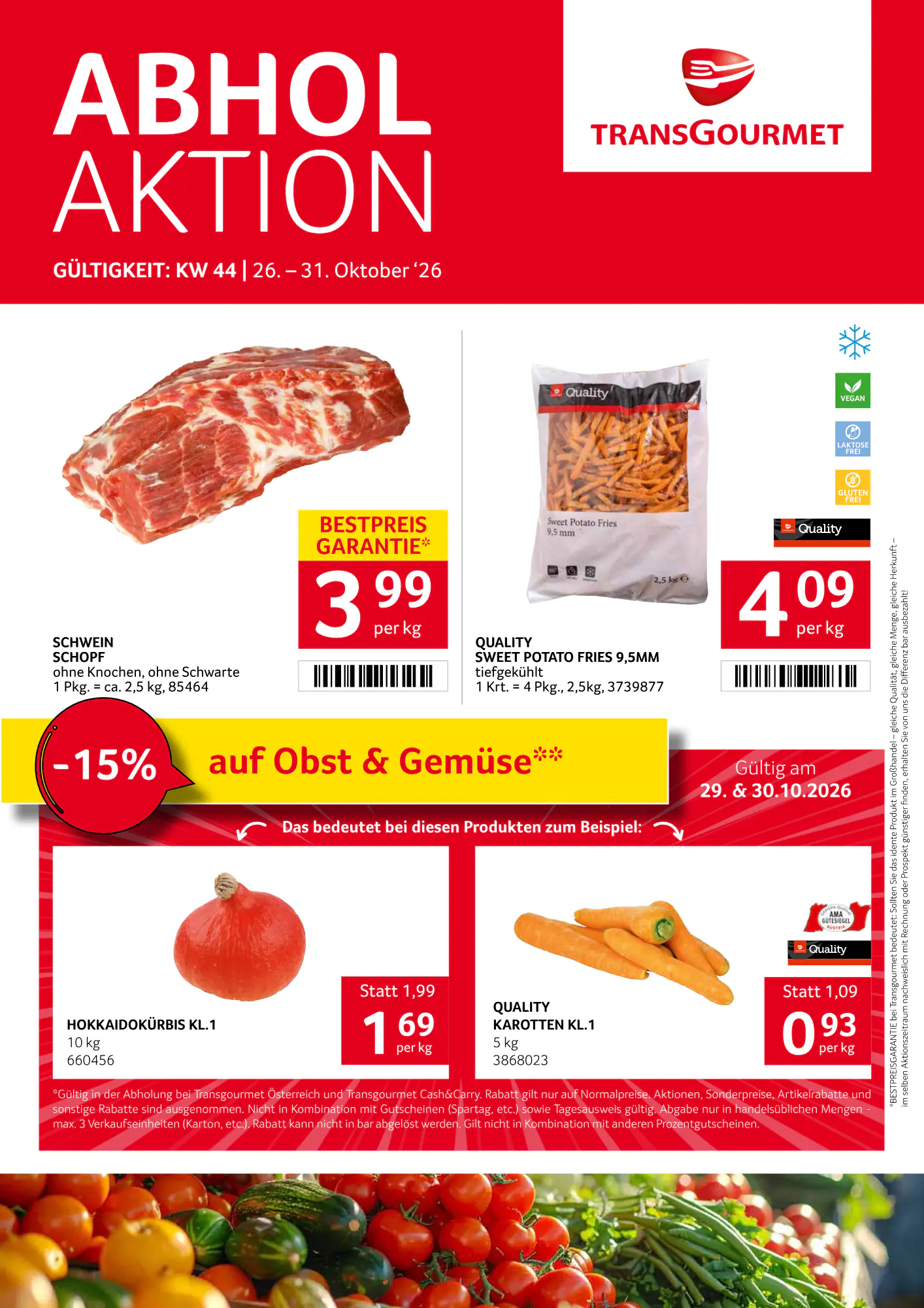Transgourmet Flugblatt (ab 25.10.2026) - Angebote und Prospekt - Seite 1