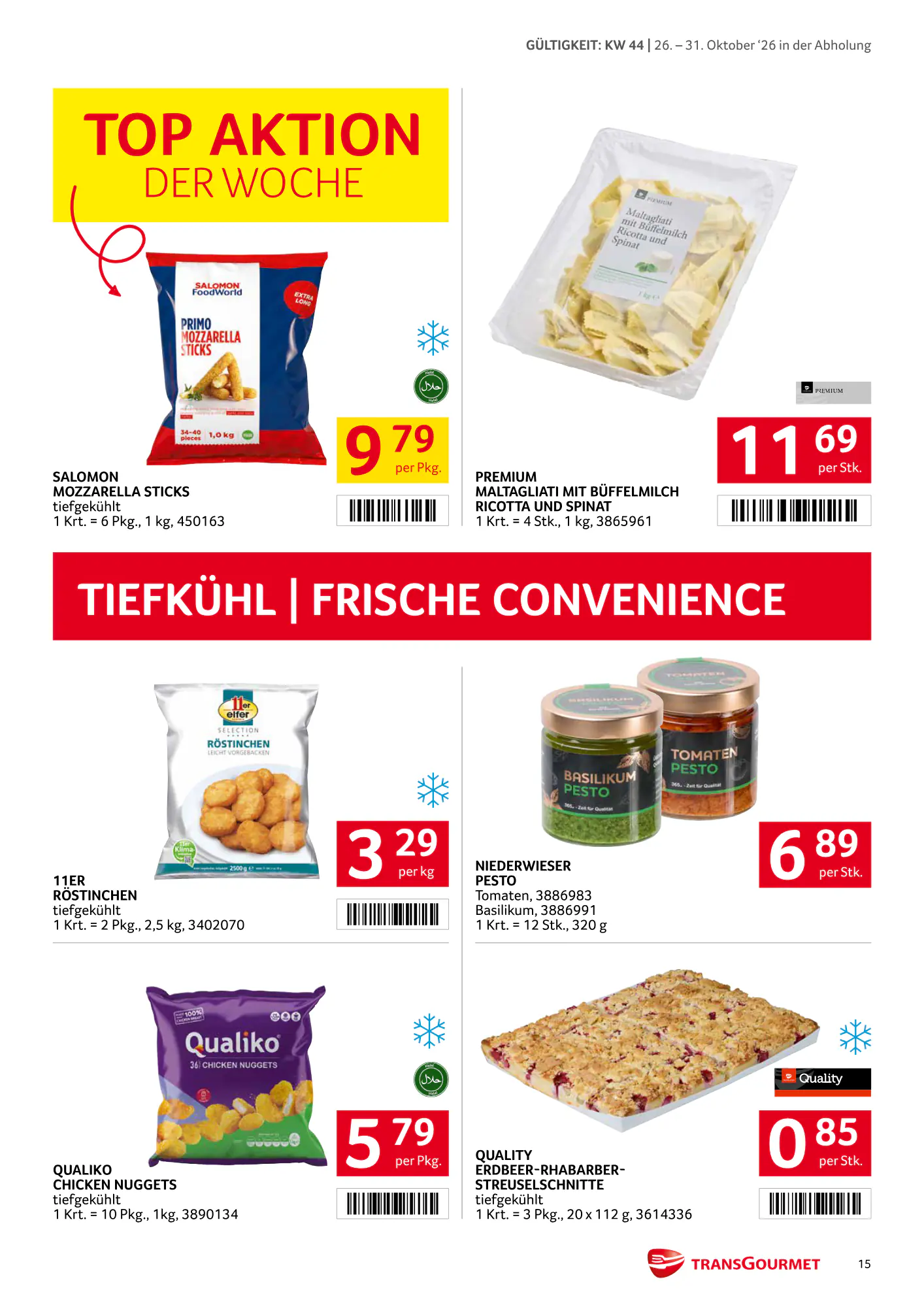 Transgourmet Flugblatt (ab 25.10.2026) - Angebote und Prospekt - Seite 15