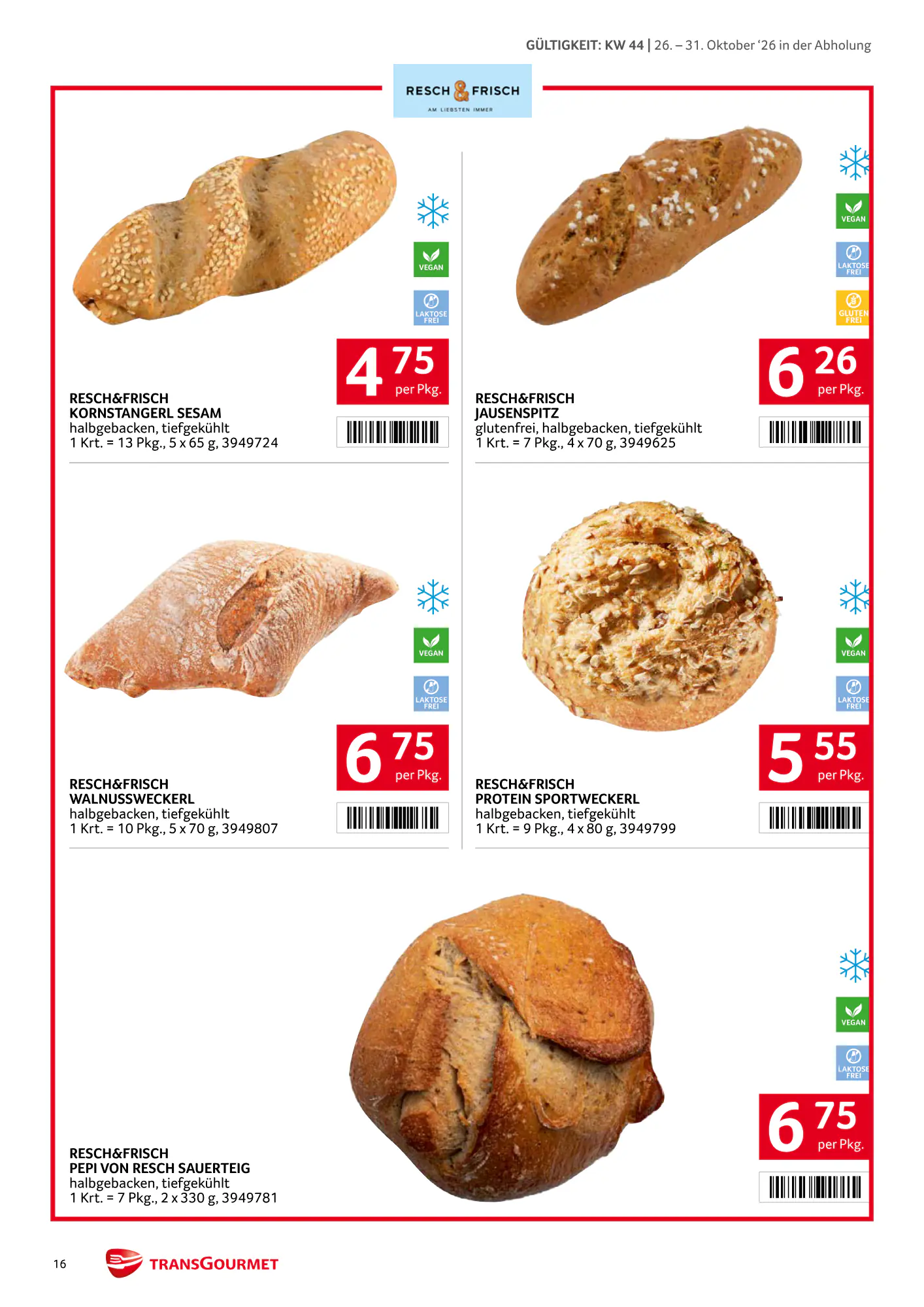 Transgourmet Flugblatt (ab 25.10.2026) - Angebote und Prospekt - Seite 16