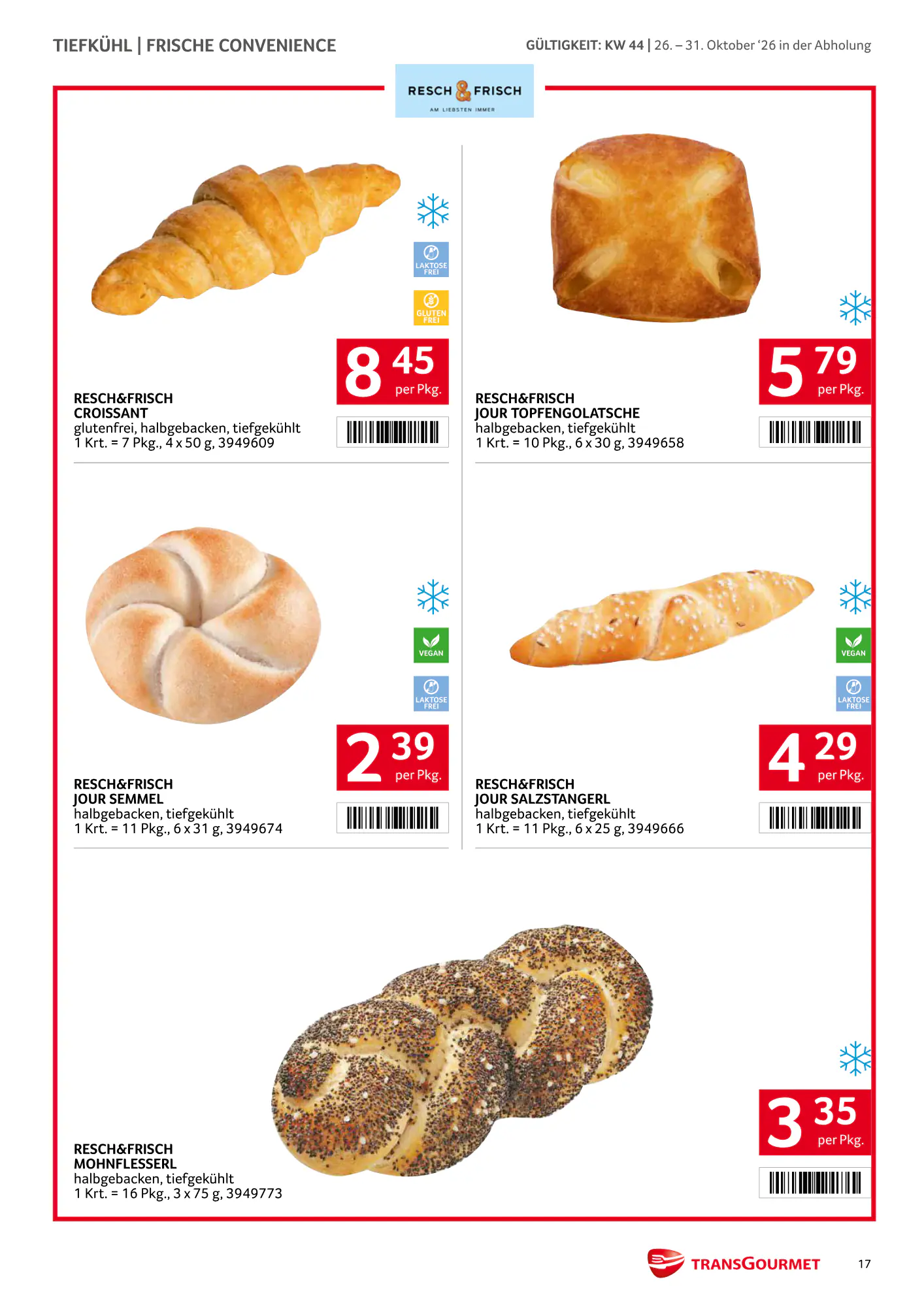 Transgourmet Flugblatt (ab 25.10.2026) - Angebote und Prospekt - Seite 17