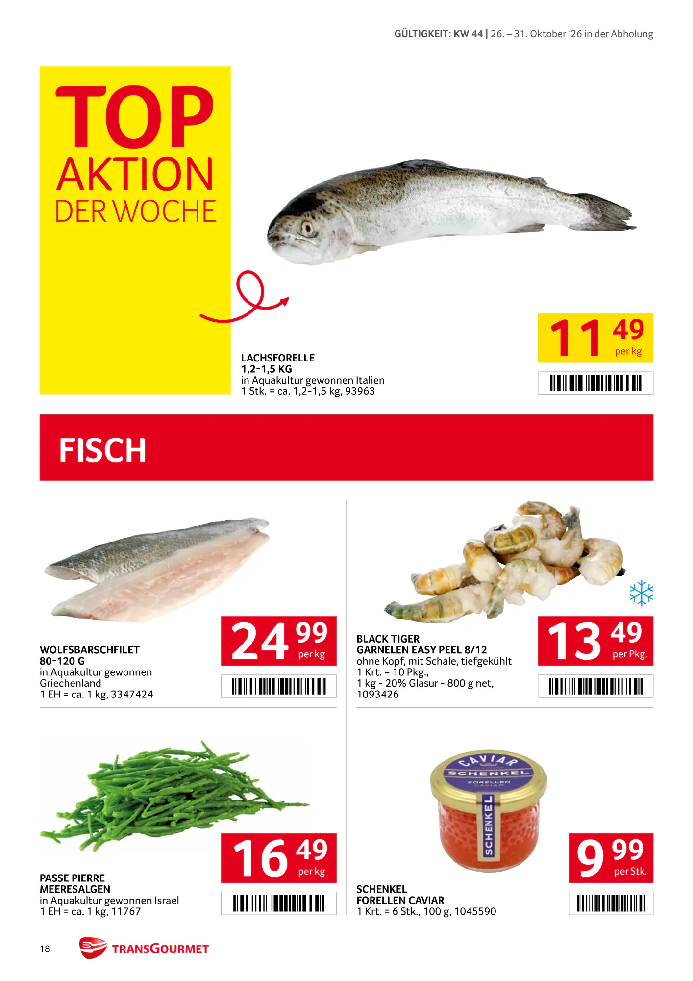 Transgourmet Flugblatt (ab 25.10.2026) - Angebote und Prospekt - Seite 18