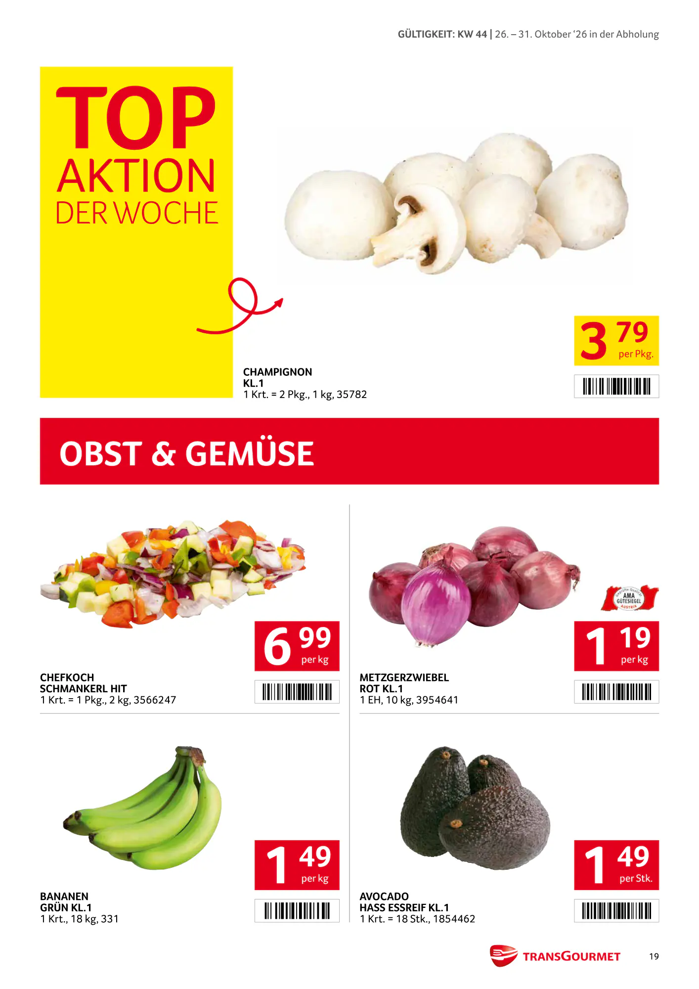 Transgourmet Flugblatt (ab 25.10.2026) - Angebote und Prospekt - Seite 19