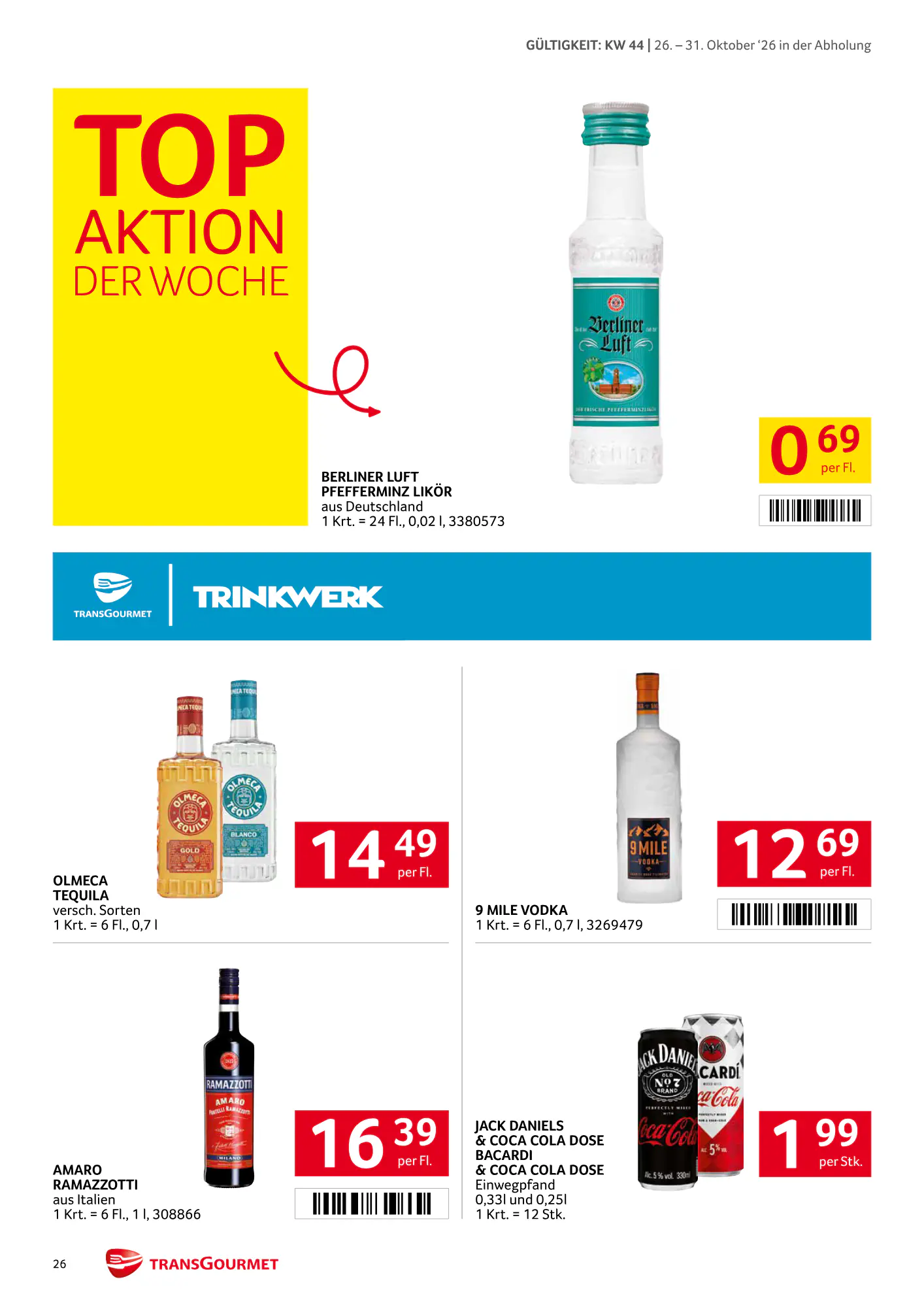 Transgourmet Flugblatt (ab 25.10.2026) - Angebote und Prospekt - Seite 26