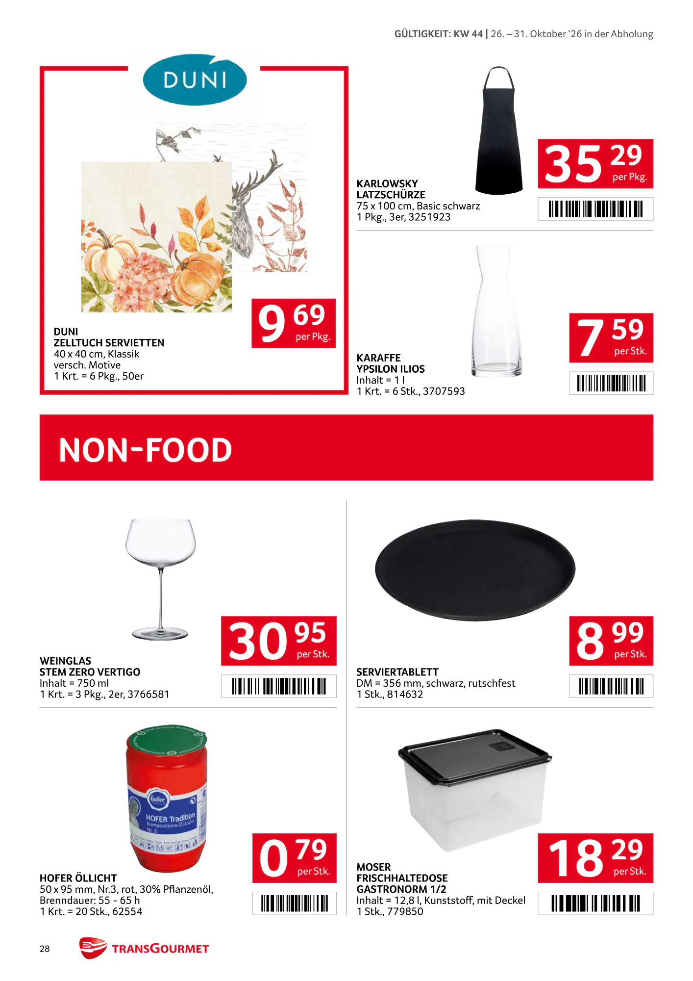 Transgourmet Flugblatt (ab 25.10.2026) - Angebote und Prospekt - Seite 28