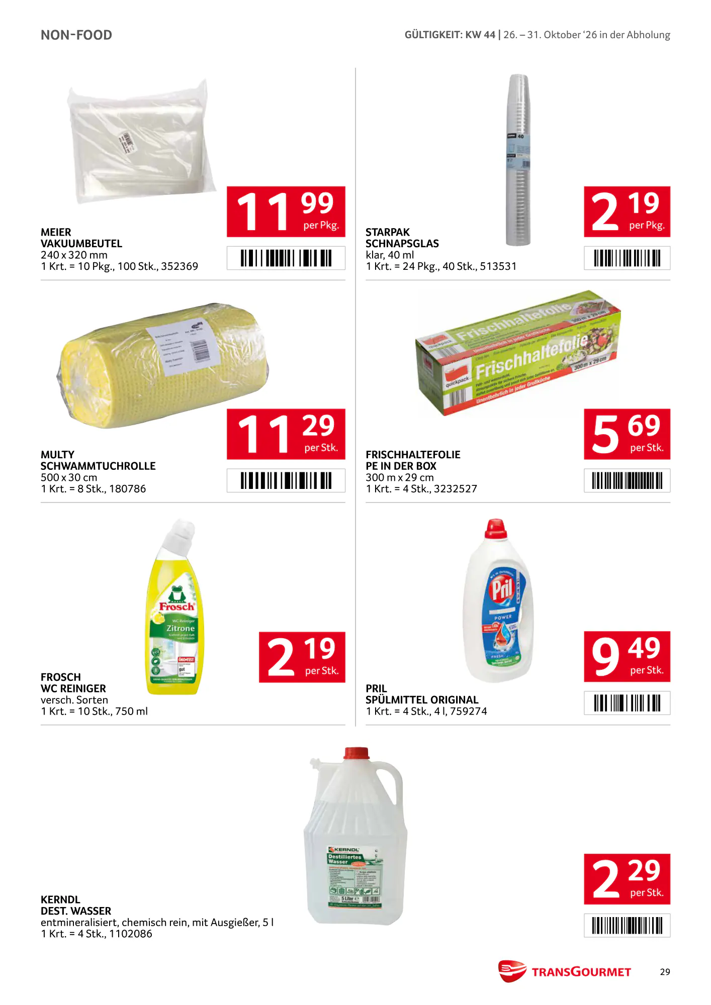 Transgourmet Flugblatt (ab 25.10.2026) - Angebote und Prospekt - Seite 29