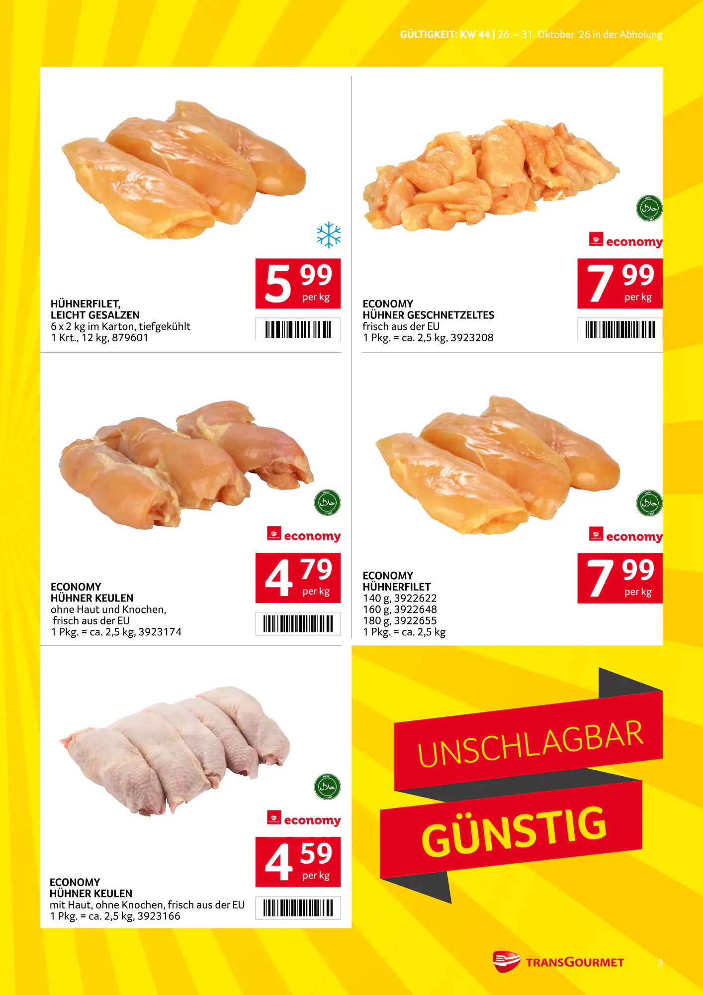 Transgourmet Flugblatt (ab 25.10.2026) - Angebote und Prospekt - Seite 3