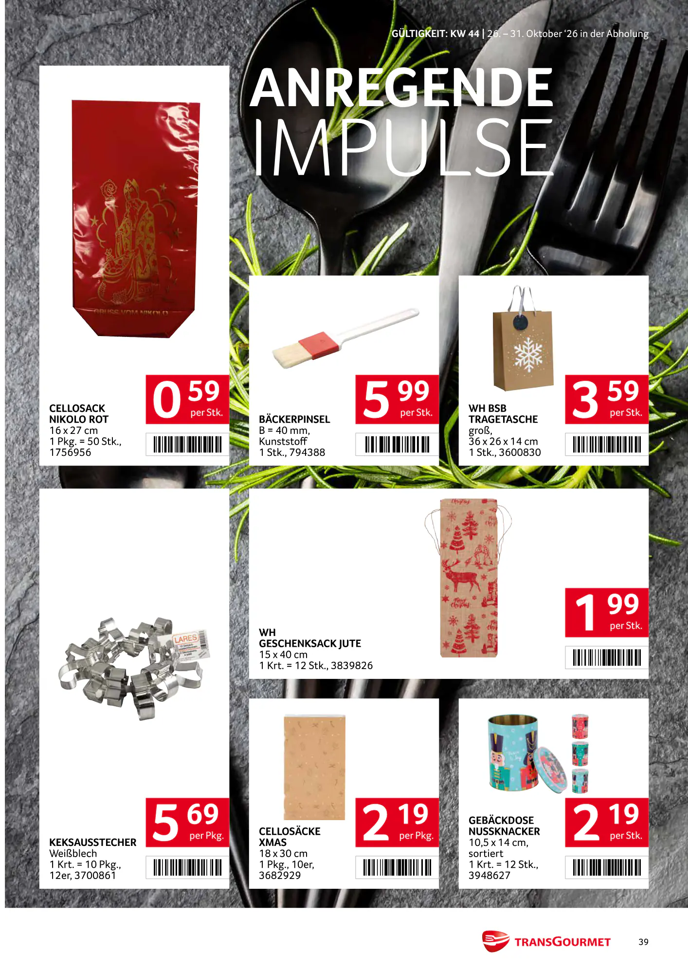 Transgourmet Flugblatt (ab 25.10.2026) - Angebote und Prospekt - Seite 39