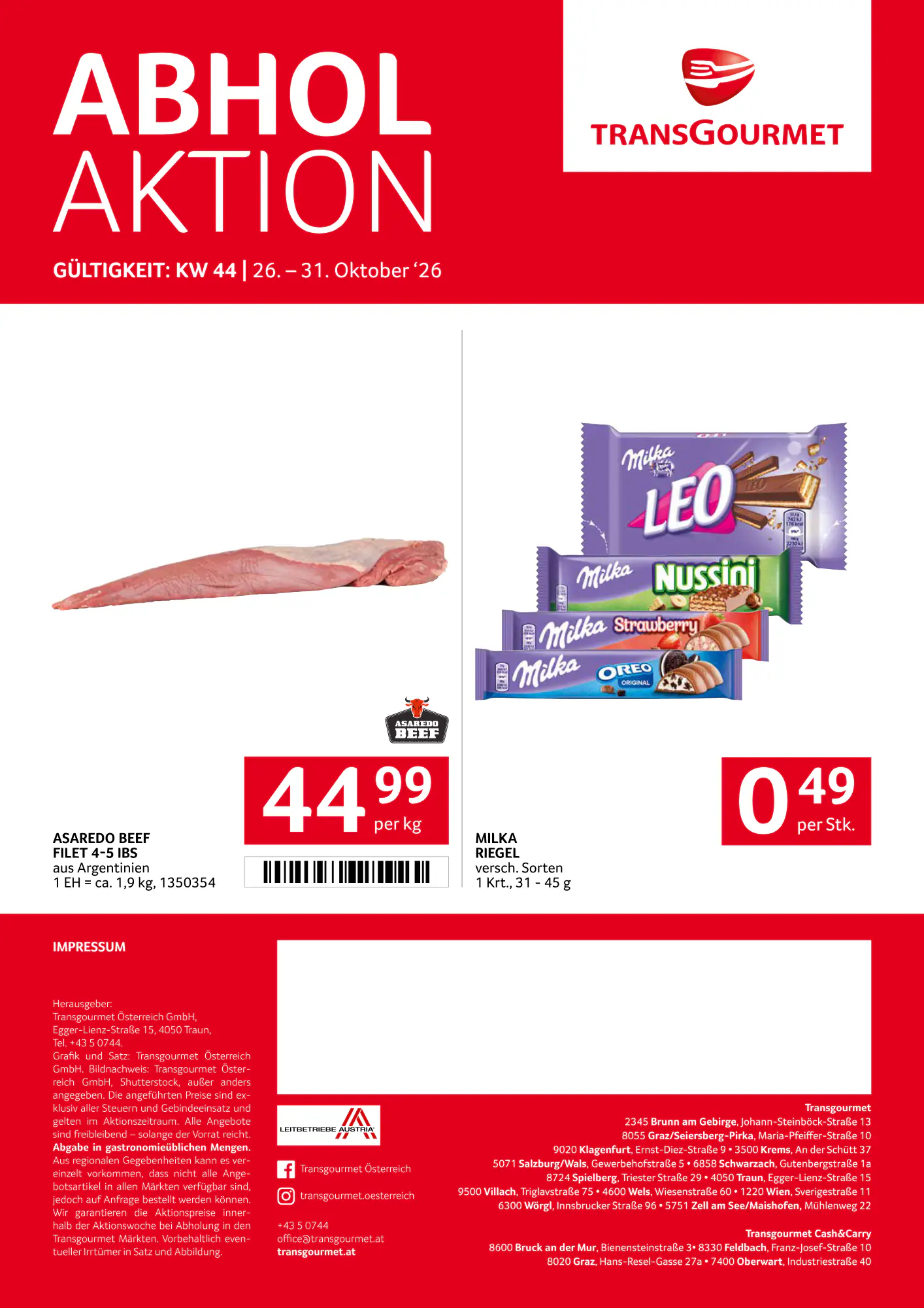 Transgourmet Flugblatt (ab 25.10.2026) - Angebote und Prospekt - Seite 40