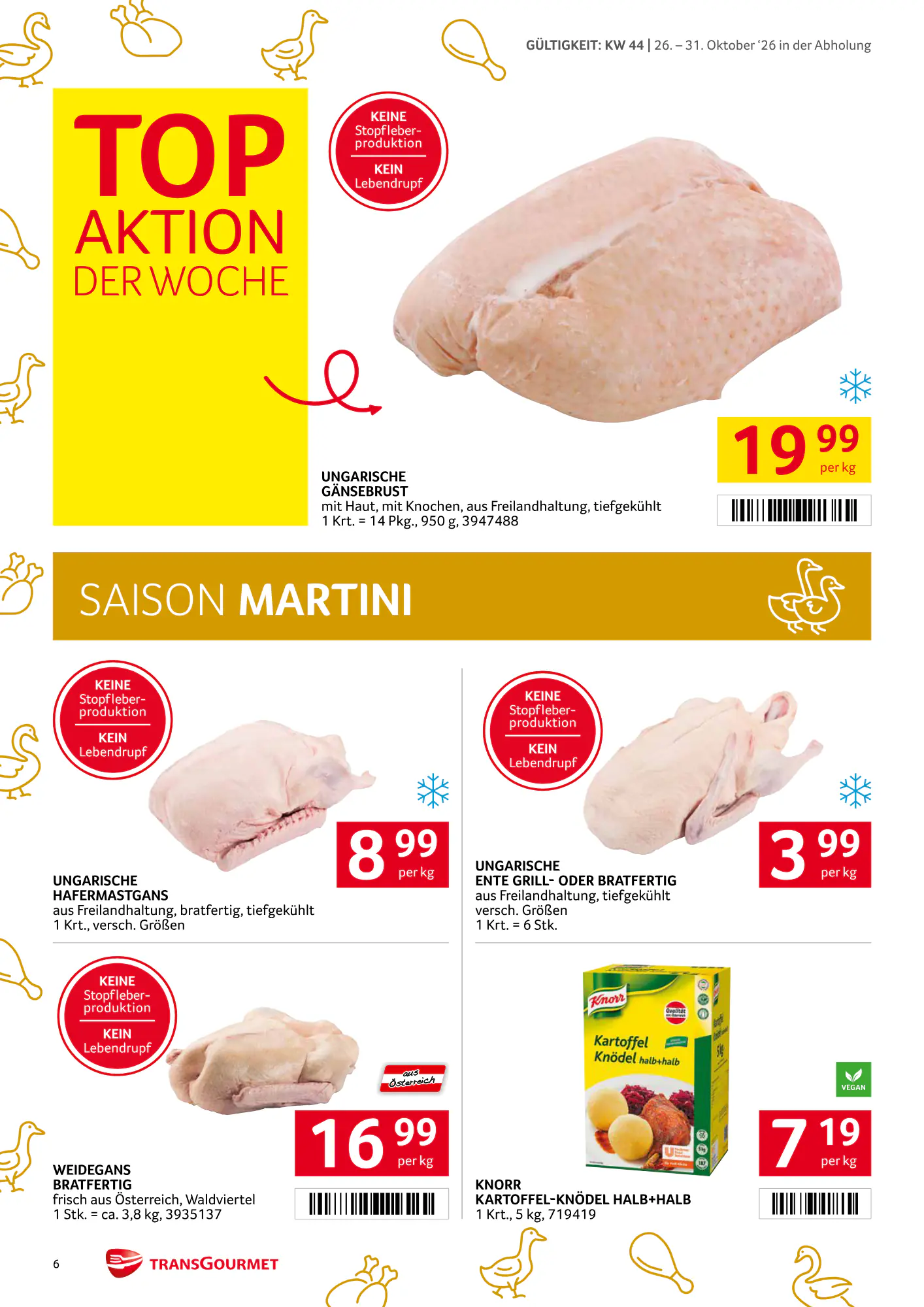 Transgourmet Flugblatt (ab 25.10.2026) - Angebote und Prospekt - Seite 6