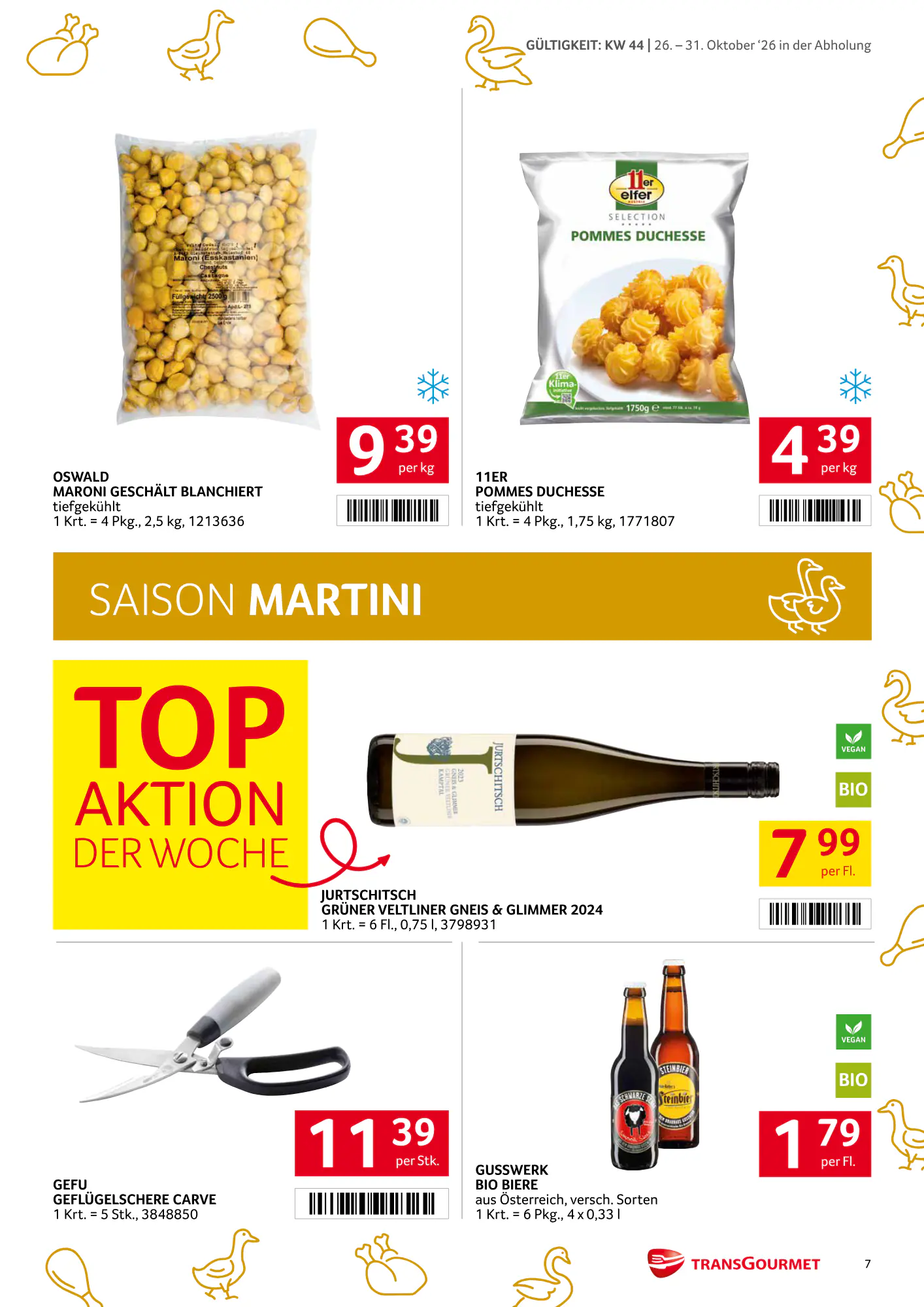Transgourmet Flugblatt (ab 25.10.2026) - Angebote und Prospekt - Seite 7