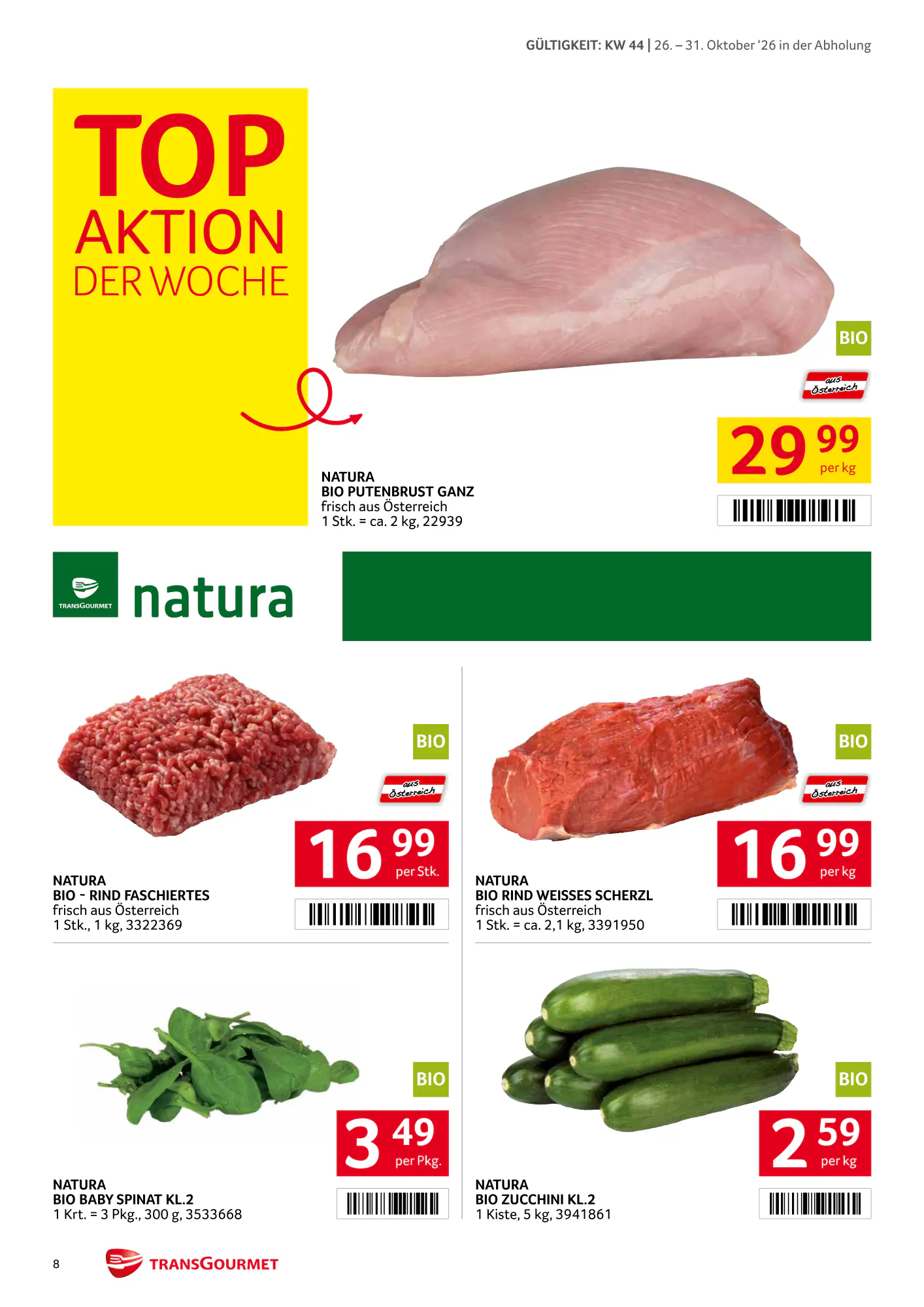 Transgourmet Flugblatt (ab 25.10.2026) - Angebote und Prospekt - Seite 8