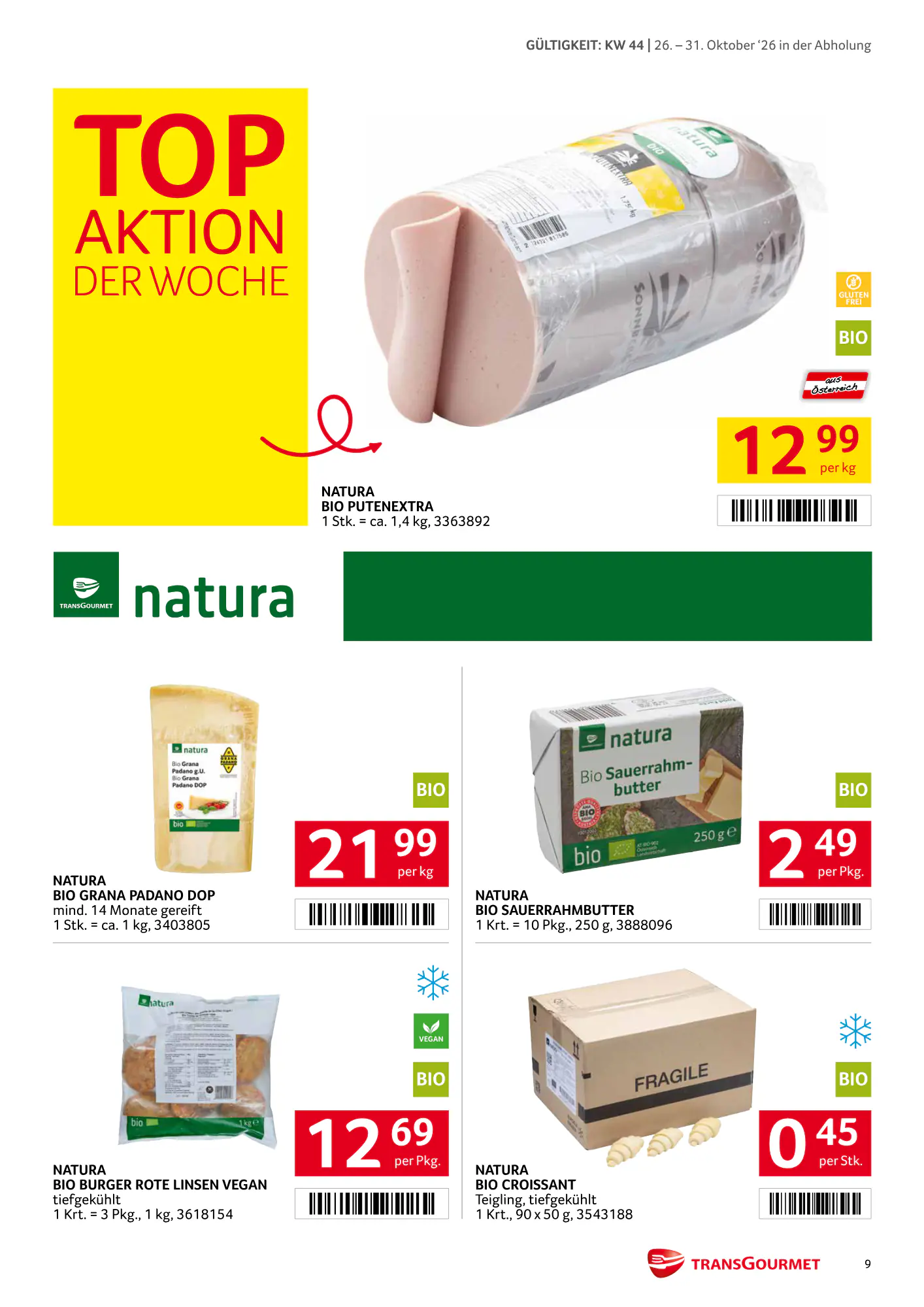 Transgourmet Flugblatt (ab 25.10.2026) - Angebote und Prospekt - Seite 9