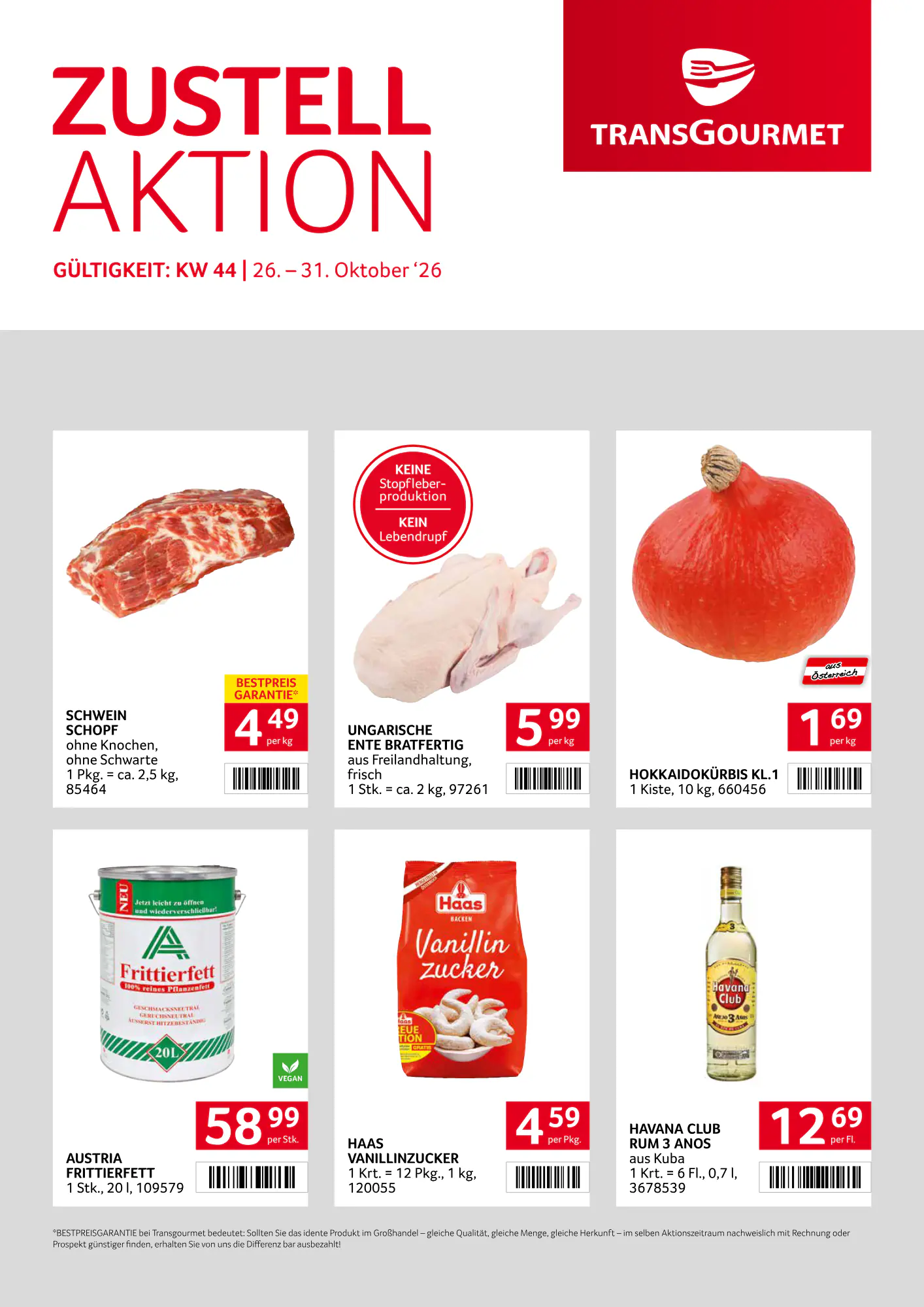 Transgourmet Flugblatt (ab 25.10.2026) - Angebote und Prospekt - Seite 1