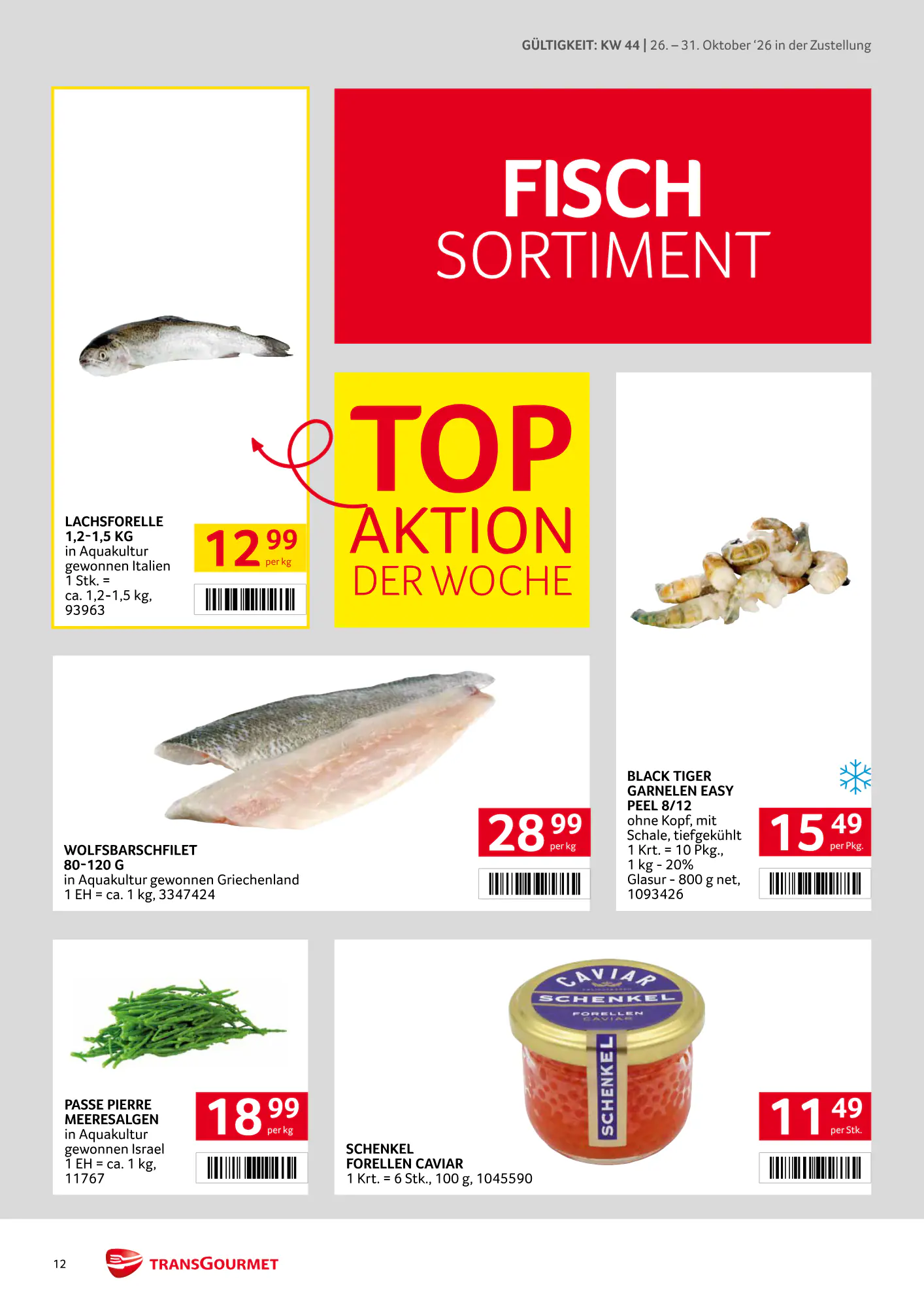 Transgourmet Flugblatt (ab 25.10.2026) - Angebote und Prospekt - Seite 12