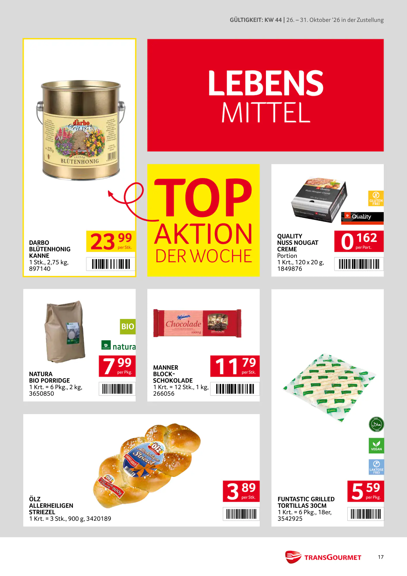 Transgourmet Flugblatt (ab 25.10.2026) - Angebote und Prospekt - Seite 17