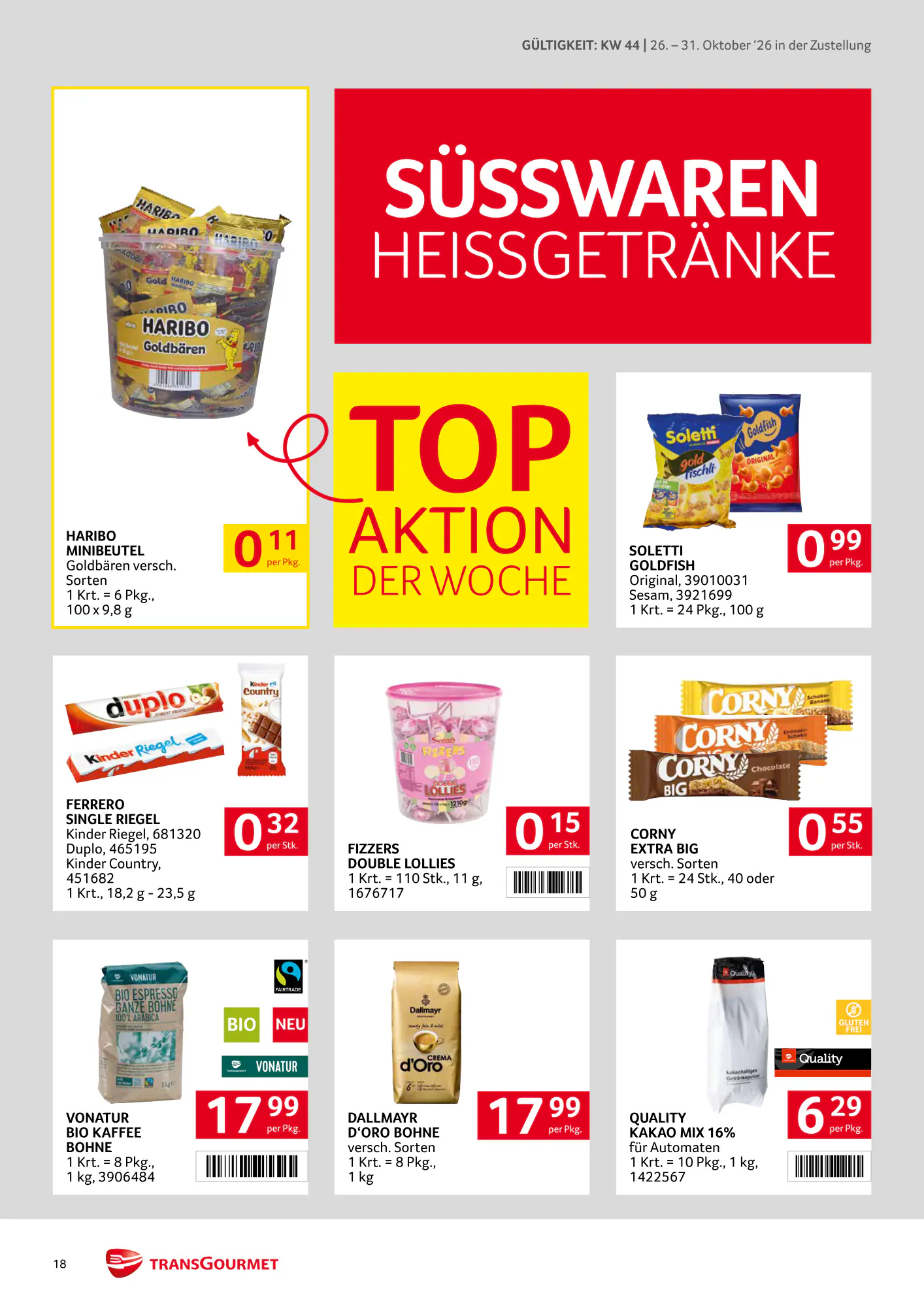 Transgourmet Flugblatt (ab 25.10.2026) - Angebote und Prospekt - Seite 18
