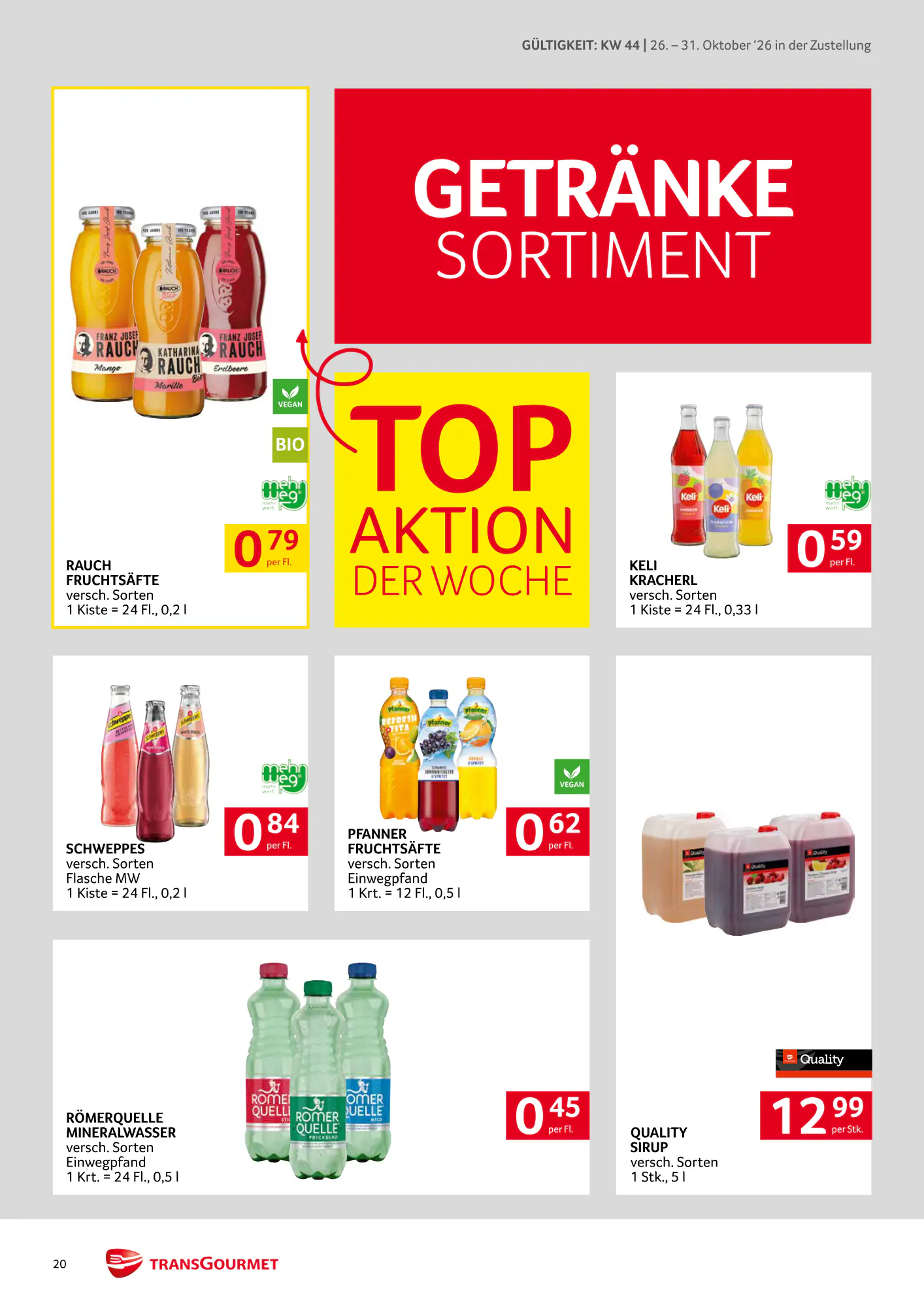Transgourmet Flugblatt (ab 25.10.2026) - Angebote und Prospekt - Seite 20