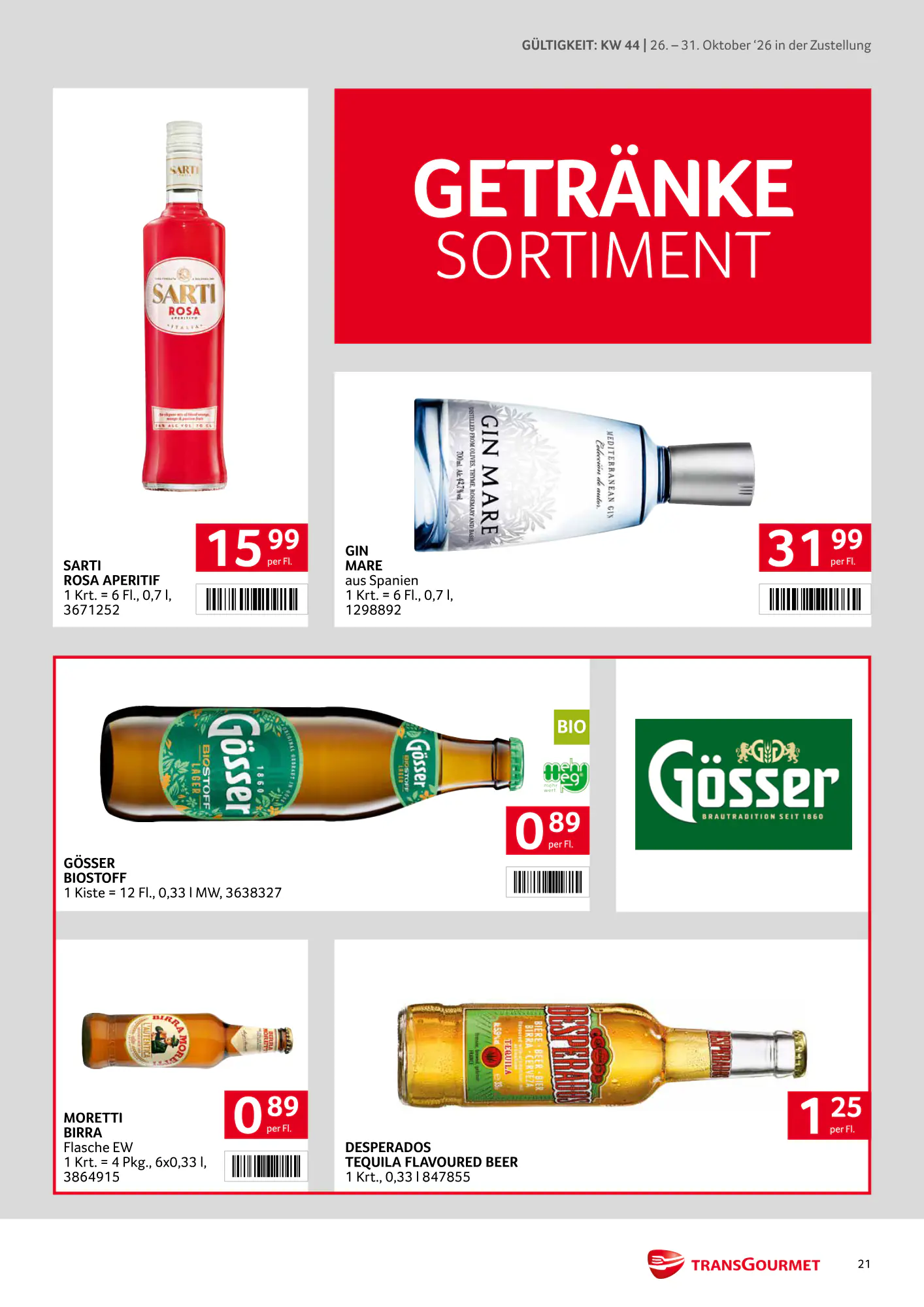 Transgourmet Flugblatt (ab 25.10.2026) - Angebote und Prospekt - Seite 21