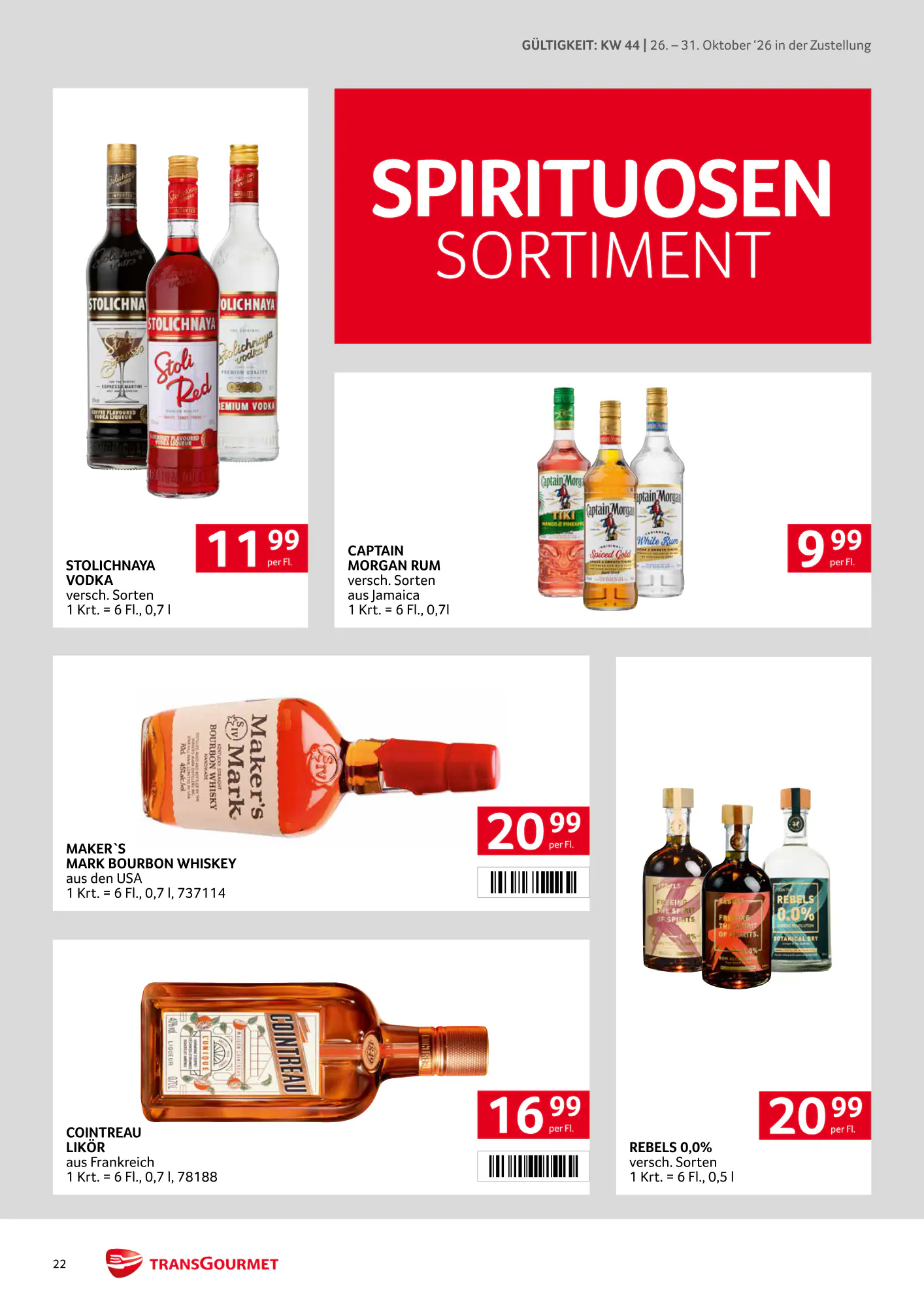 Transgourmet Flugblatt (ab 25.10.2026) - Angebote und Prospekt - Seite 22