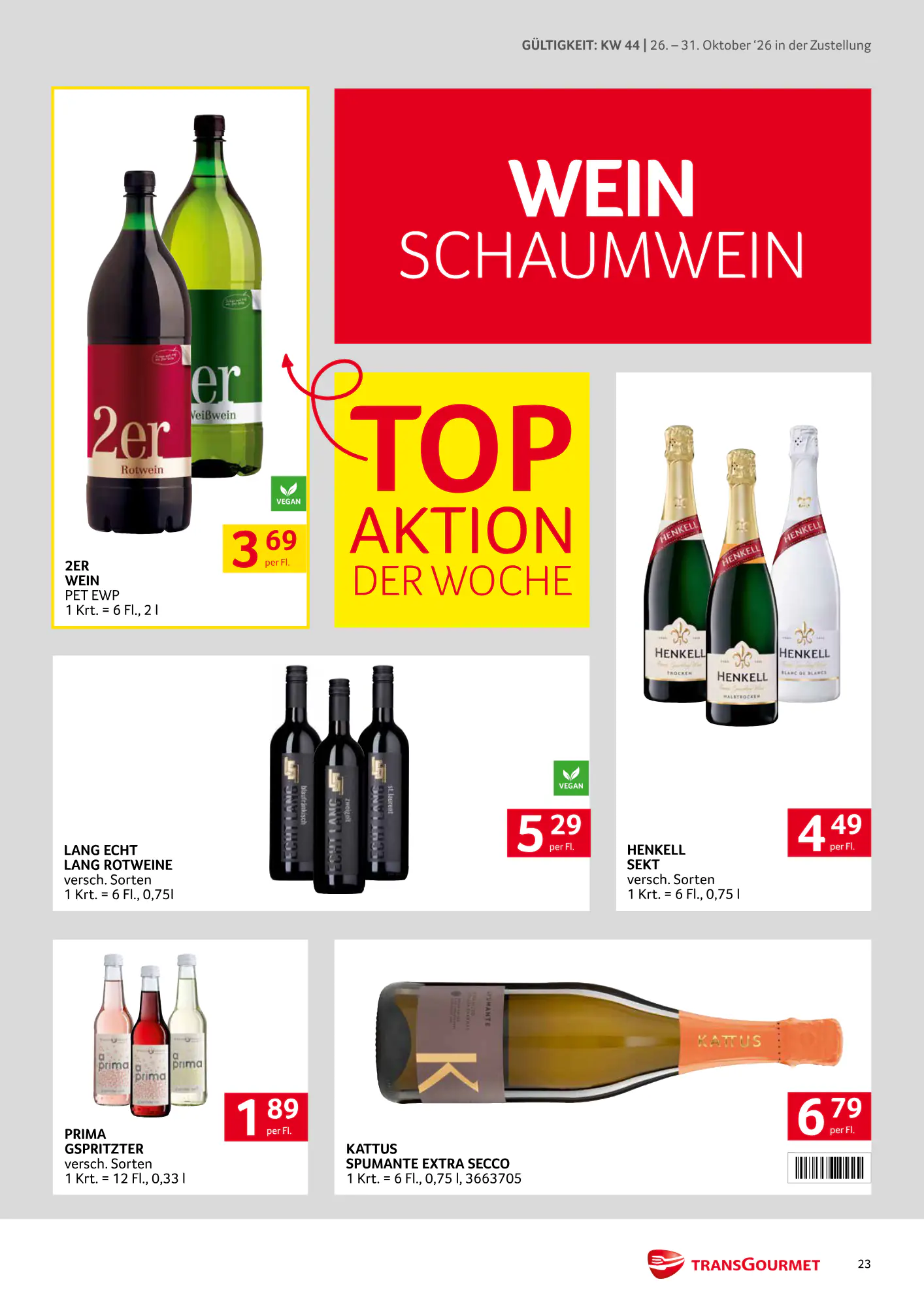 Transgourmet Flugblatt (ab 25.10.2026) - Angebote und Prospekt - Seite 23