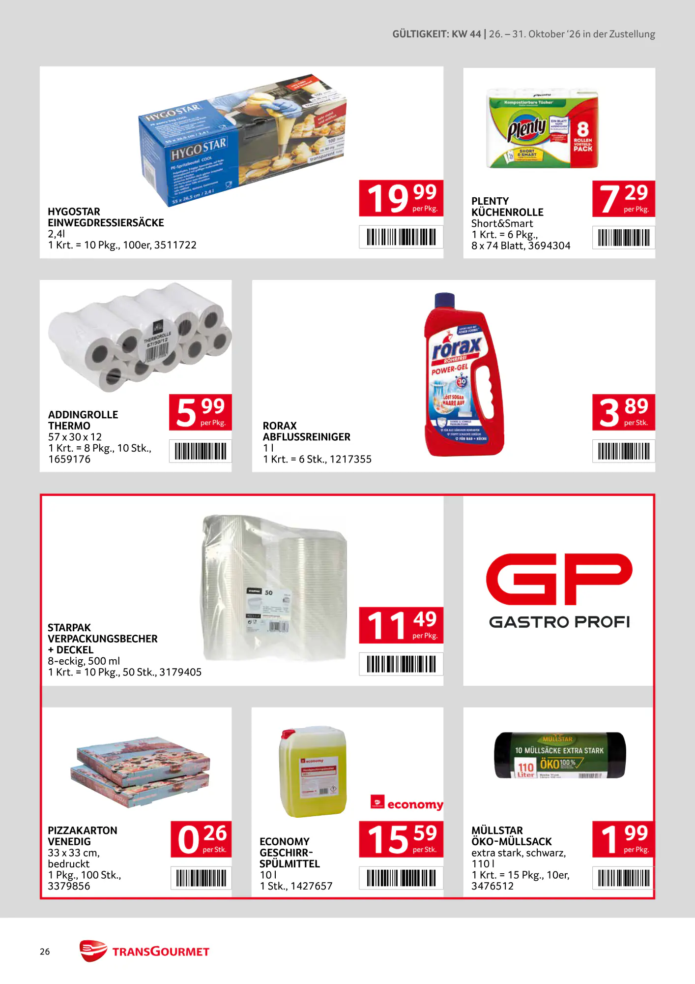Transgourmet Flugblatt (ab 25.10.2026) - Angebote und Prospekt - Seite 26