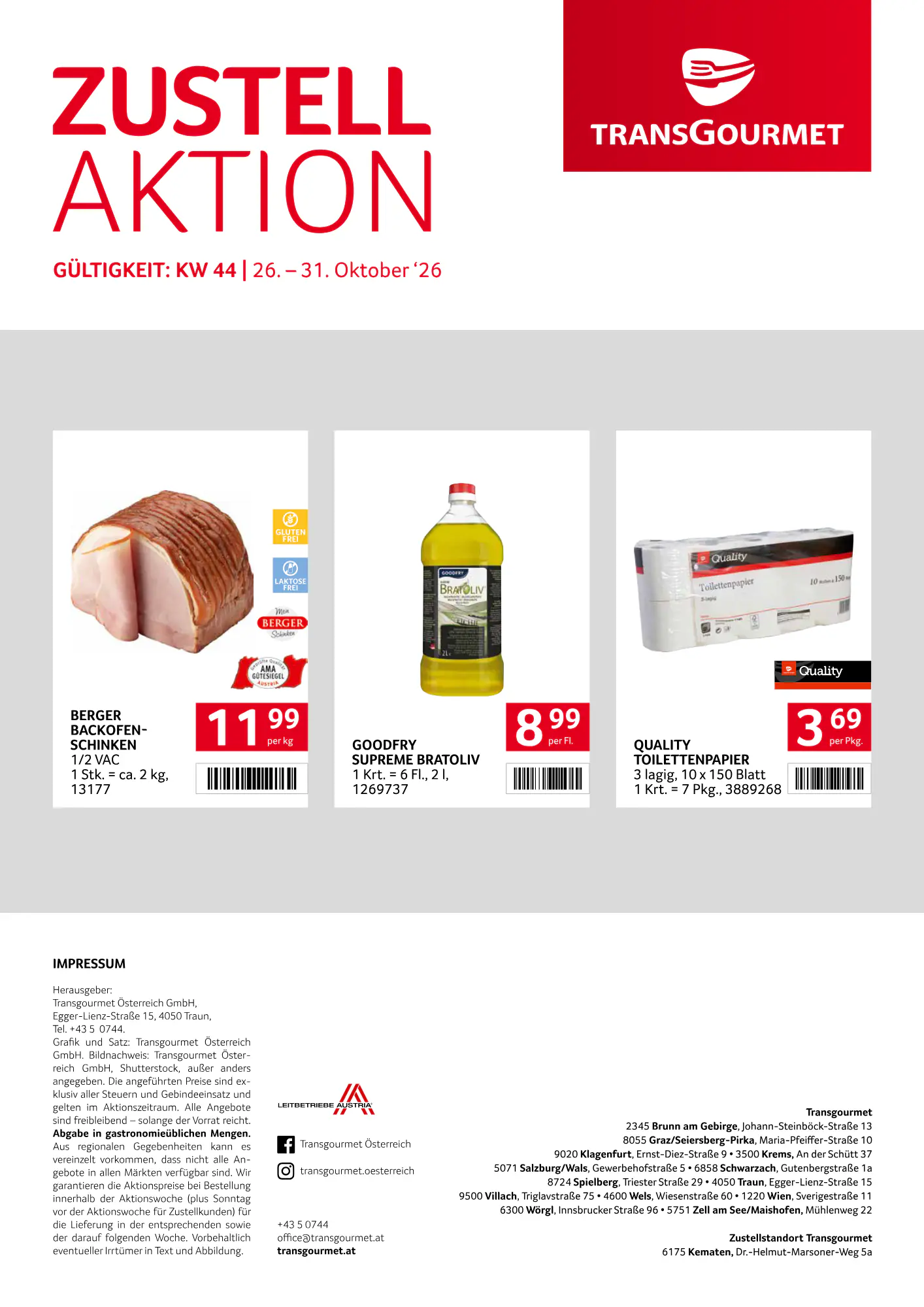 Transgourmet Flugblatt (ab 25.10.2026) - Angebote und Prospekt - Seite 28