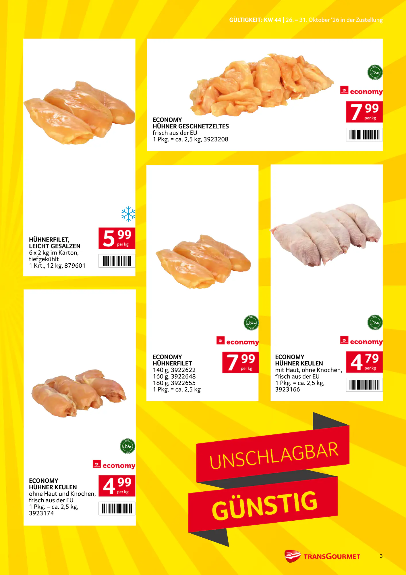 Transgourmet Flugblatt (ab 25.10.2026) - Angebote und Prospekt - Seite 3