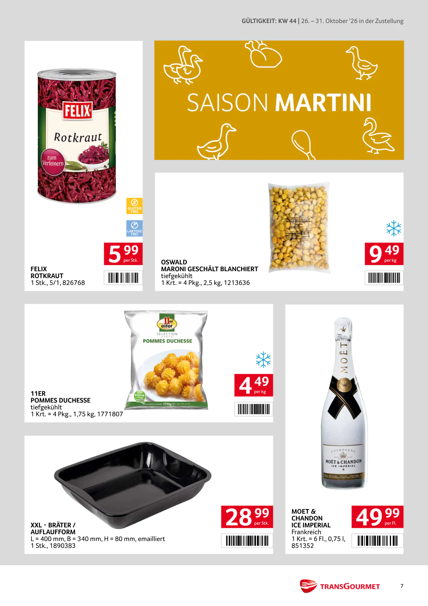 Transgourmet Flugblatt (ab 25.10.2026) - Angebote und Prospekt - Seite 7
