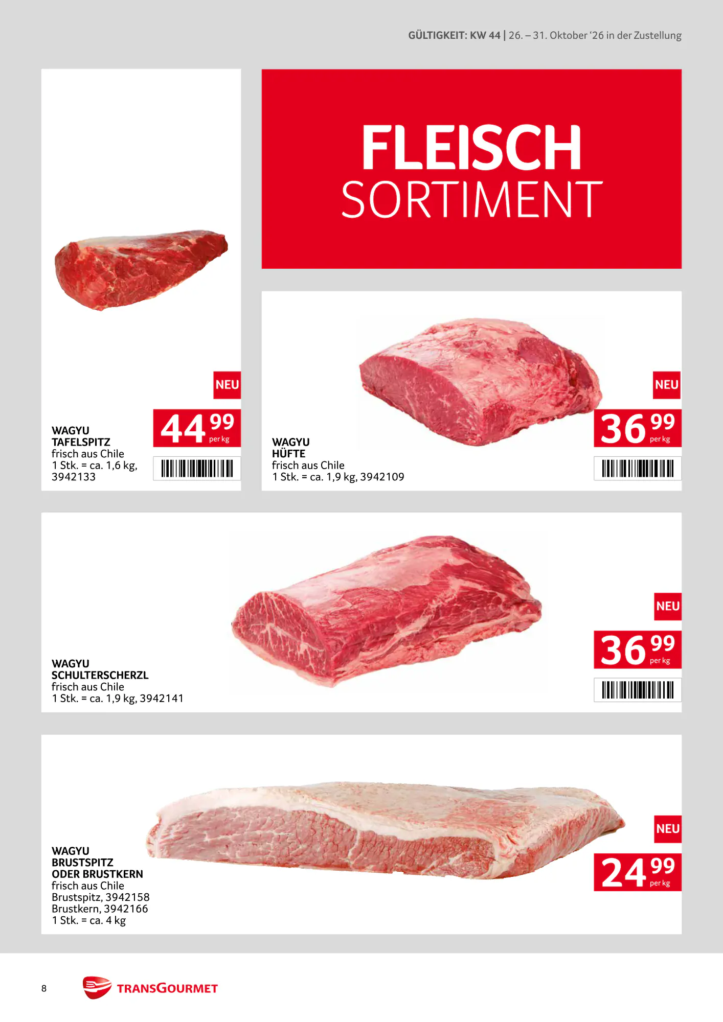 Transgourmet Flugblatt (ab 25.10.2026) - Angebote und Prospekt - Seite 8