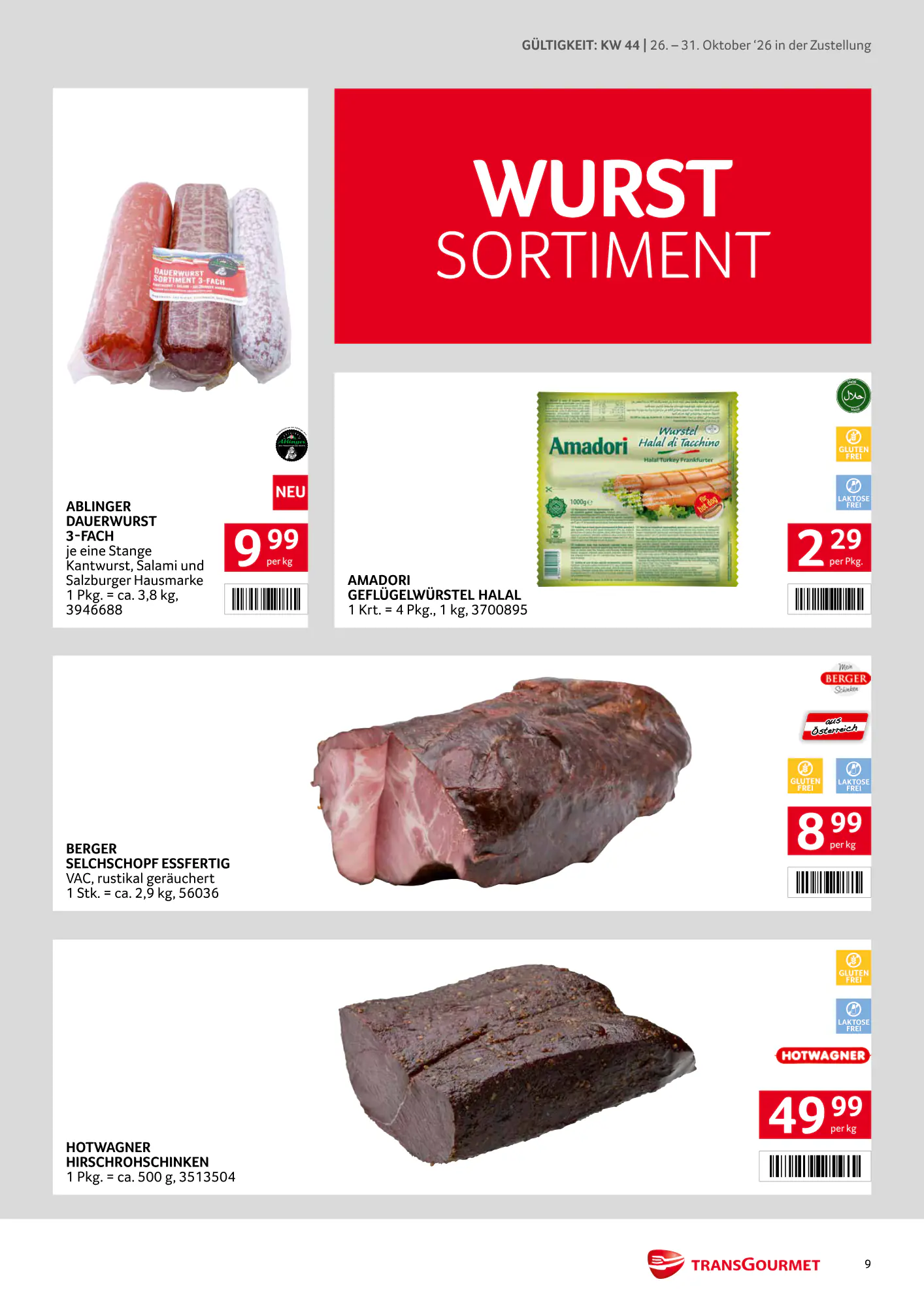 Transgourmet Flugblatt (ab 25.10.2026) - Angebote und Prospekt - Seite 9