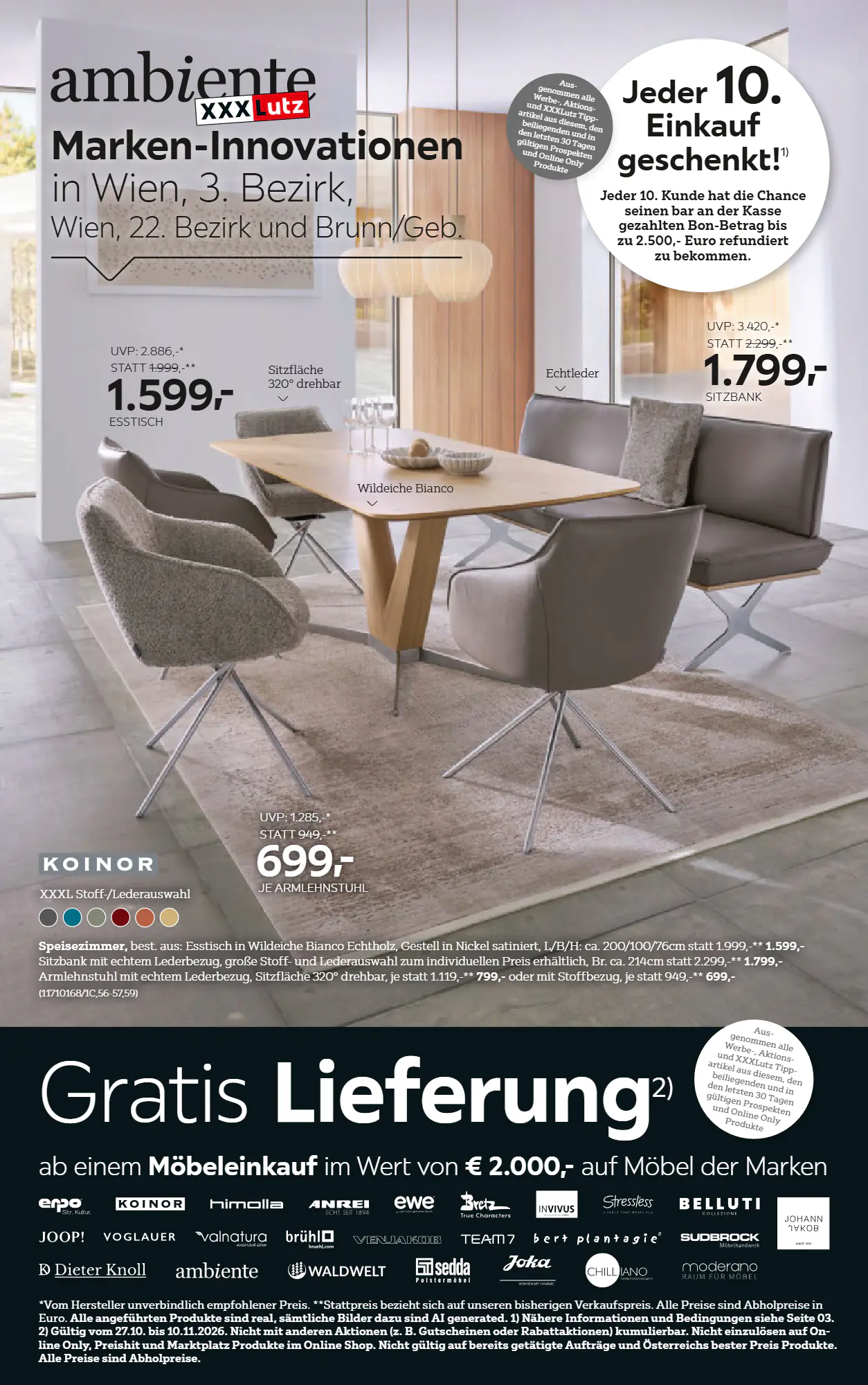 XXXLutz Flugblatt (ab 27.10.2026) - Angebote und Prospekt - Seite 1