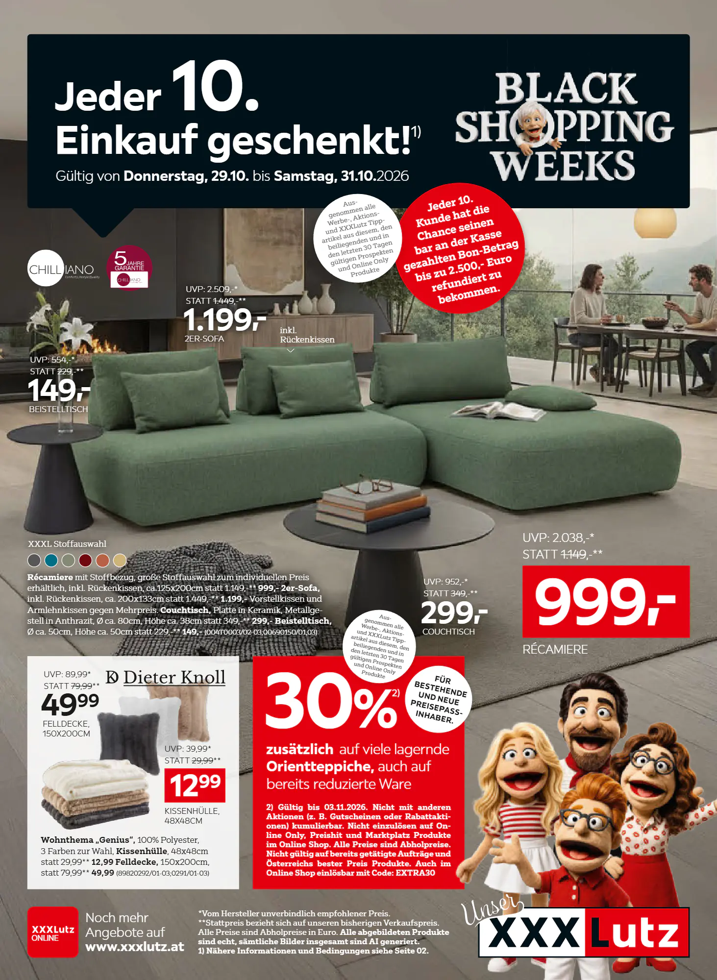 XXXLutz Flugblatt (ab 27.10.2026) - Angebote und Prospekt - Seite 1