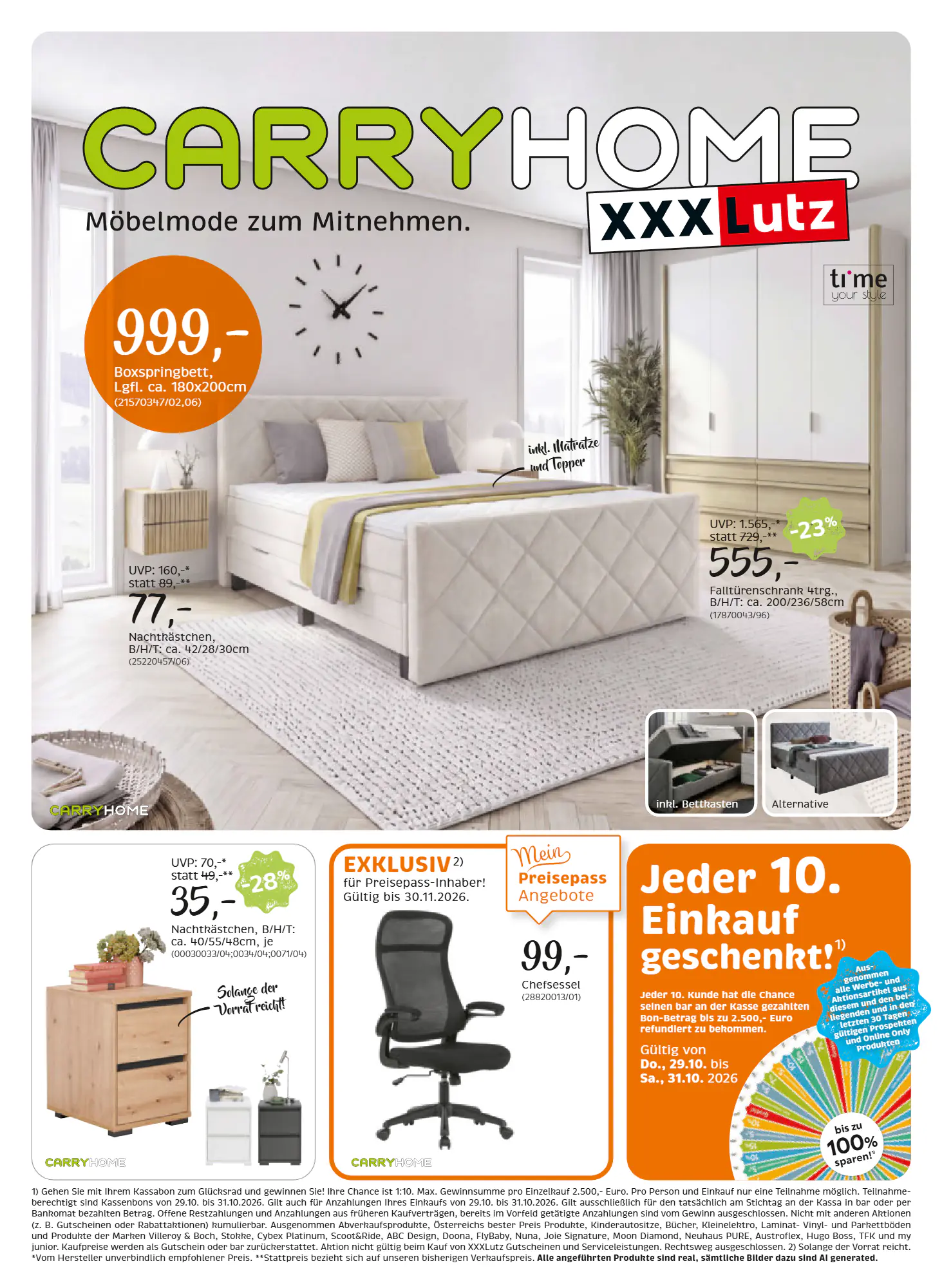 XXXLutz Flugblatt (ab 27.10.2026) - Angebote und Prospekt - Seite 1