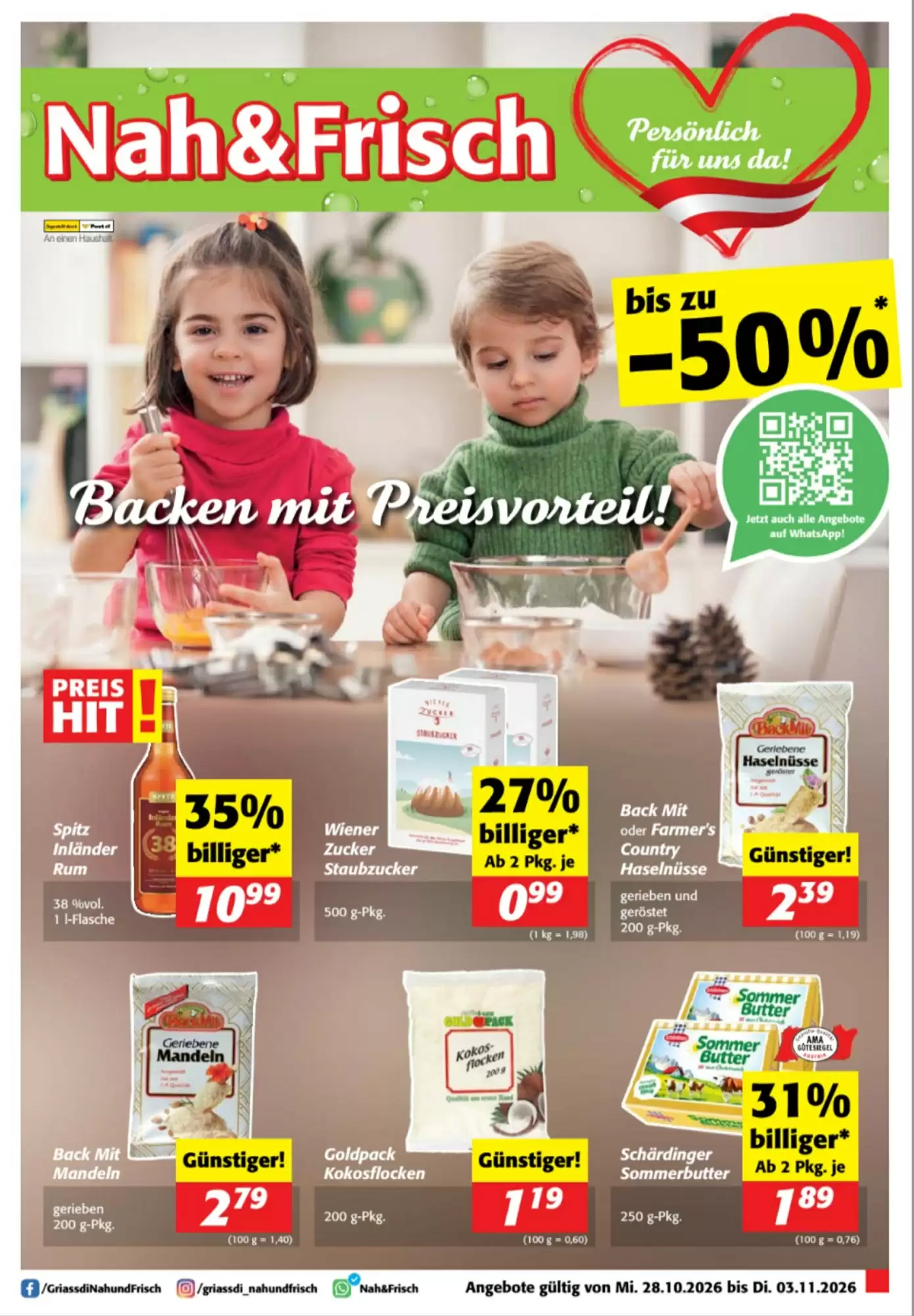 Nah&Frisch Flugblatt (ab 28.10.2026) - Angebote und Prospekt - Seite 1