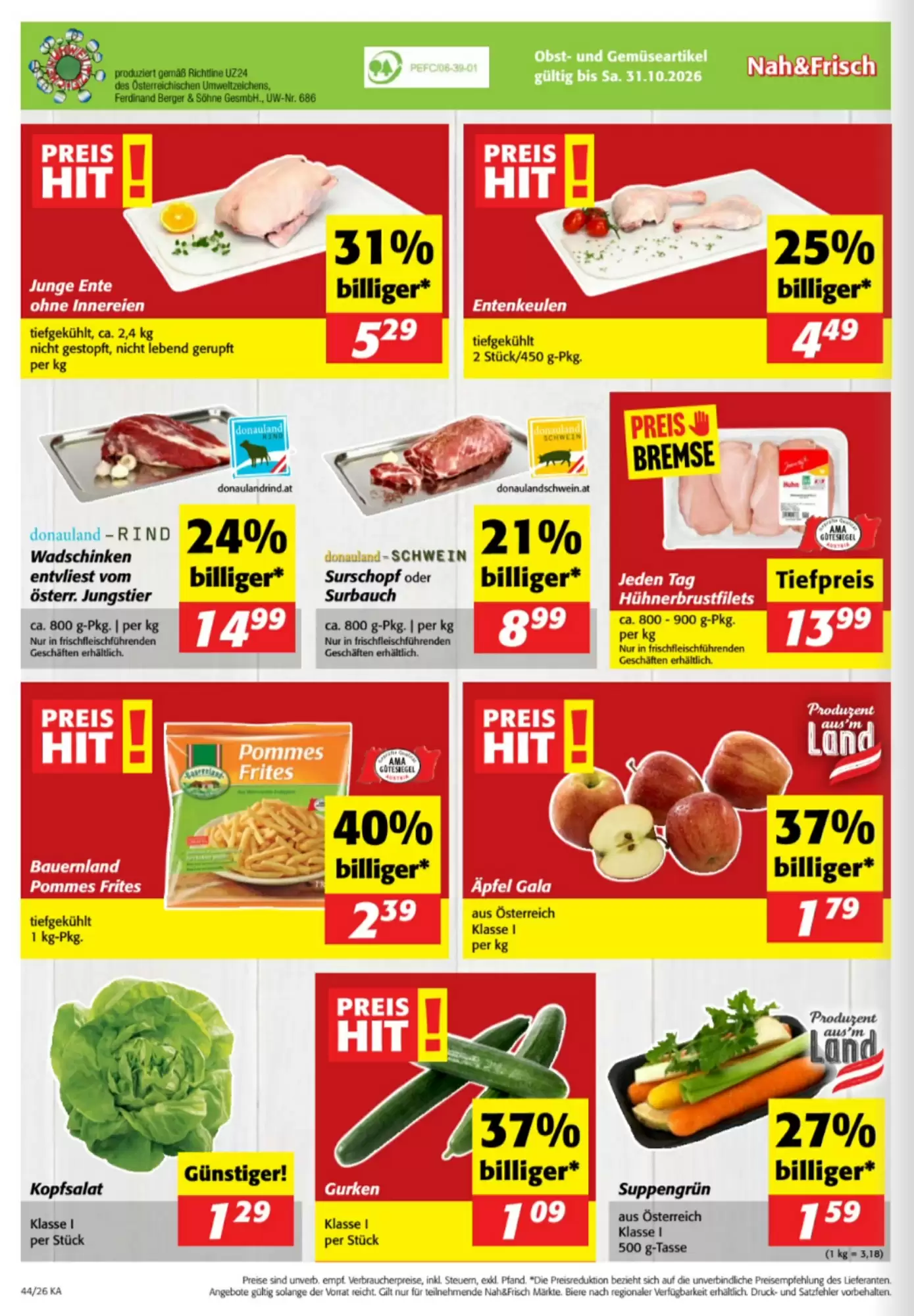 Nah&Frisch Flugblatt (ab 28.10.2026) - Angebote und Prospekt - Seite 12