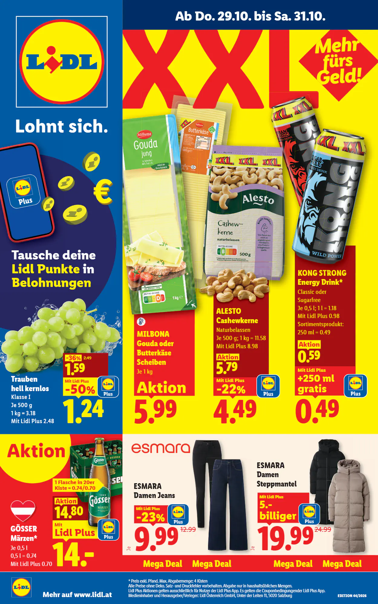 Lidl Flugblatt (ab 29.10.2026) - Angebote und Prospekt - Seite 1
