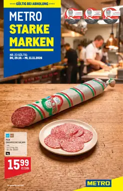Metro Flugblatt (ab 29.10.2026) - Angebote und Prospekt