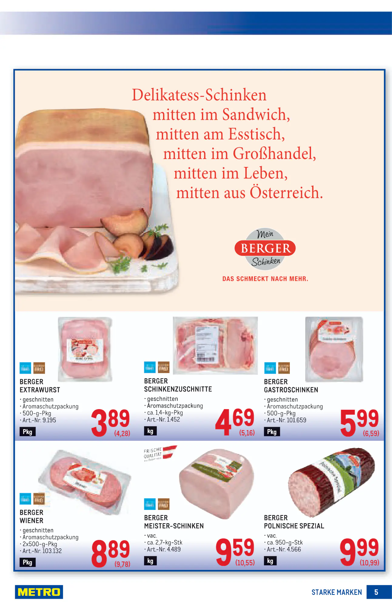 Metro Flugblatt (ab 29.10.2026) - Angebote und Prospekt - Seite 5