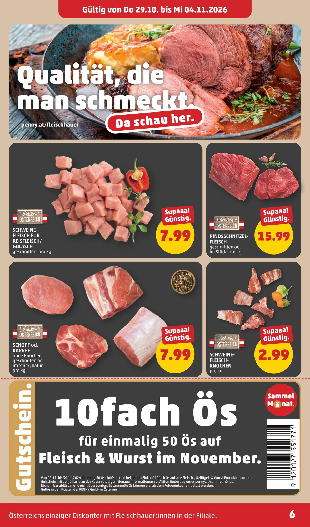 PENNY Flugblatt (ab 29.10.2026) - Angebote und Prospekt - Seite 6
