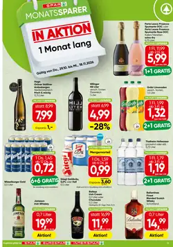 Spar Flugblatt (ab 29.10.2026) - Angebote und Prospekt